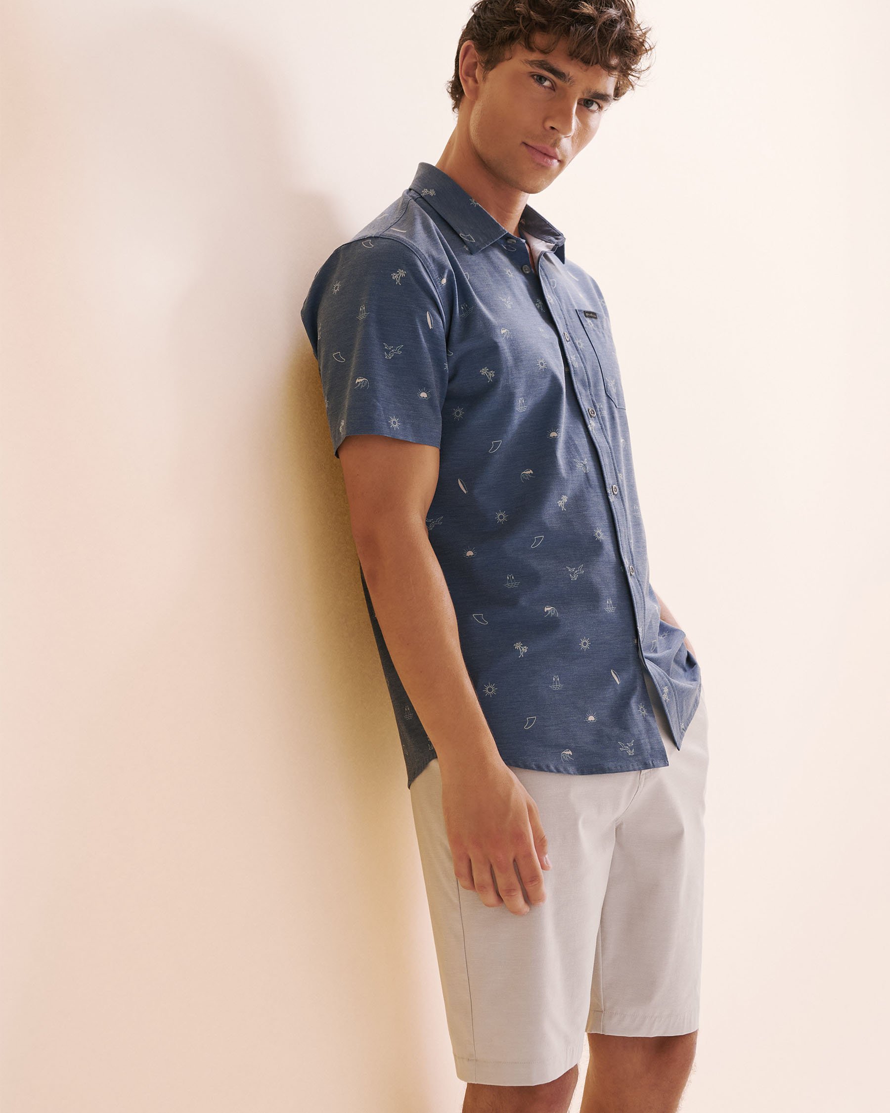 O'NEILL Chemise standard avec protection UPF Traverse TRVLR Bleu et blanc SP5104102 - View1