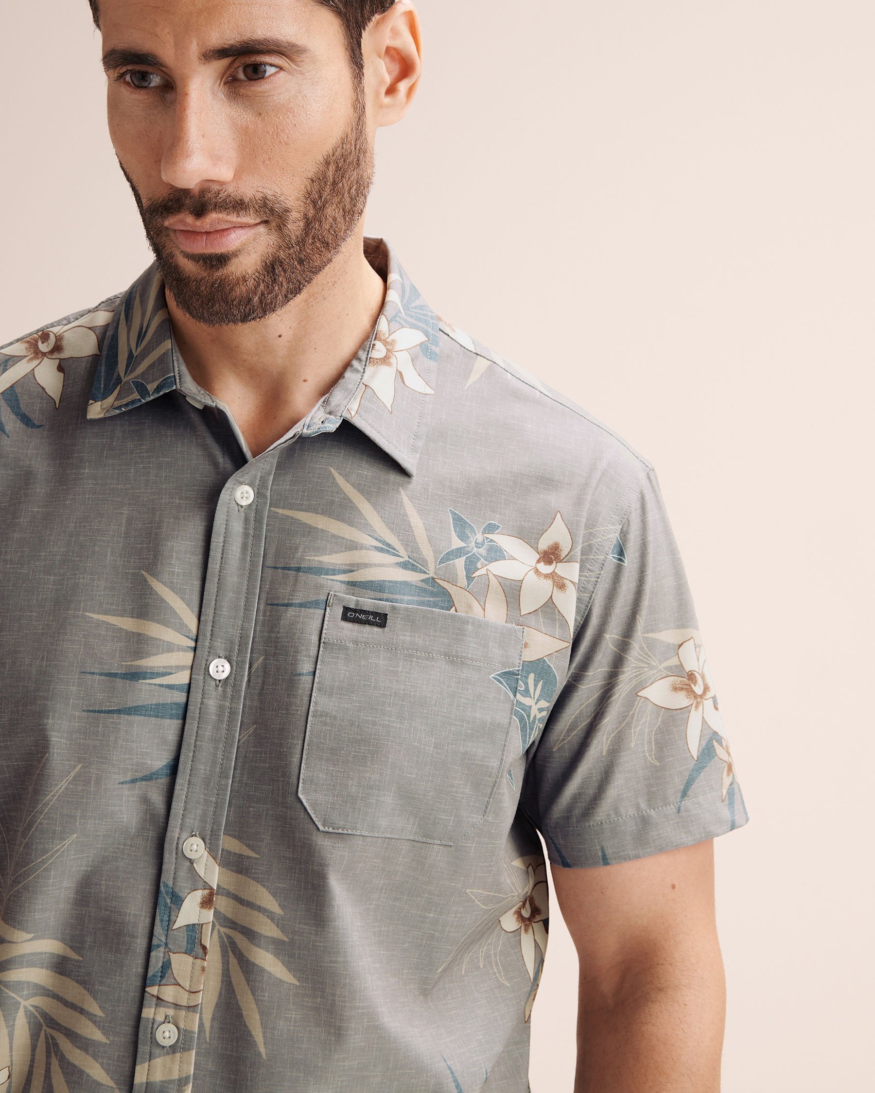 O'NEILL TRVLR UPF Traverse Standard Shirt Light grey SP5104102 - View3