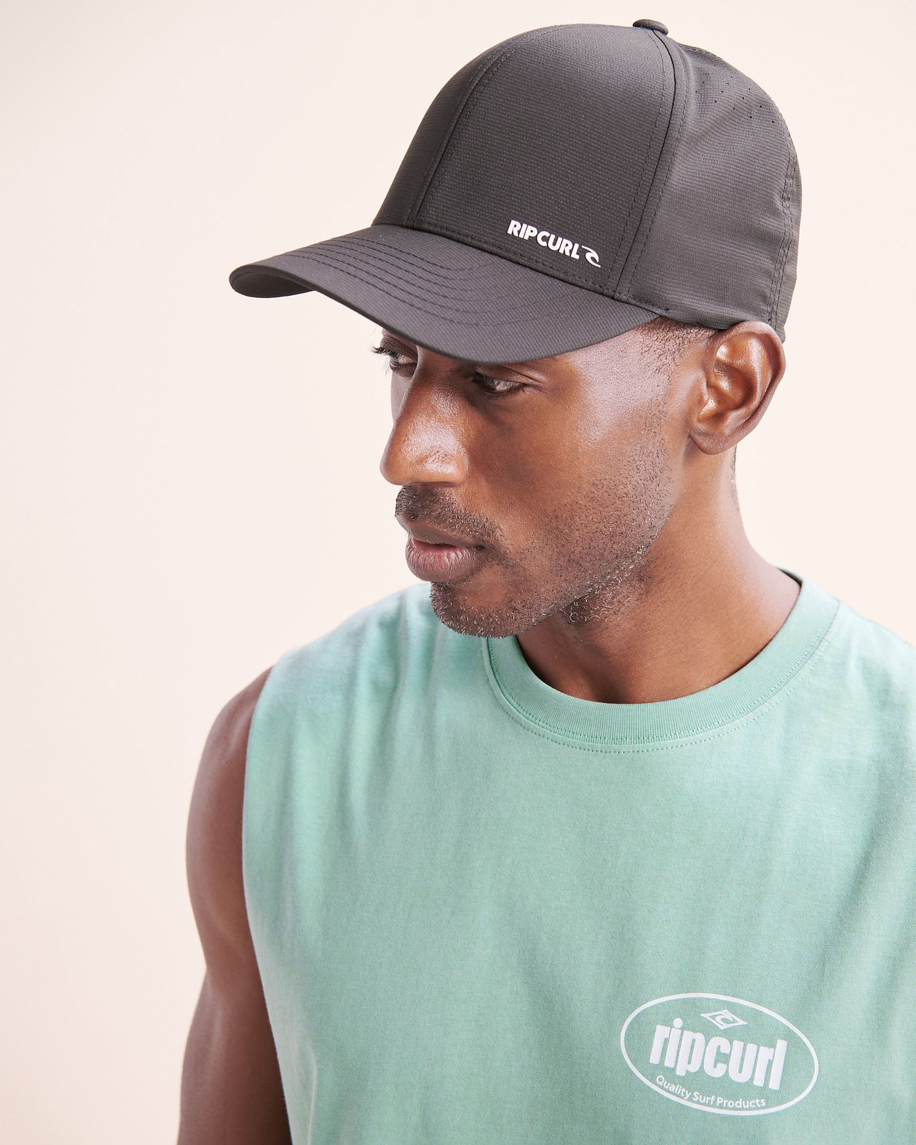 RIP CURL Casquette VaporCool Phaser Flexfit Noir 1CSMHE - View3
