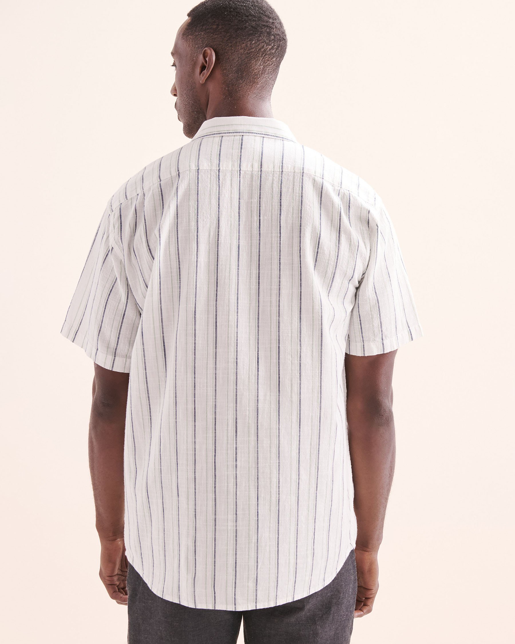 BILLABONG Chemise à rayures à manches courtes All Day Blanc 24A041503 - View2