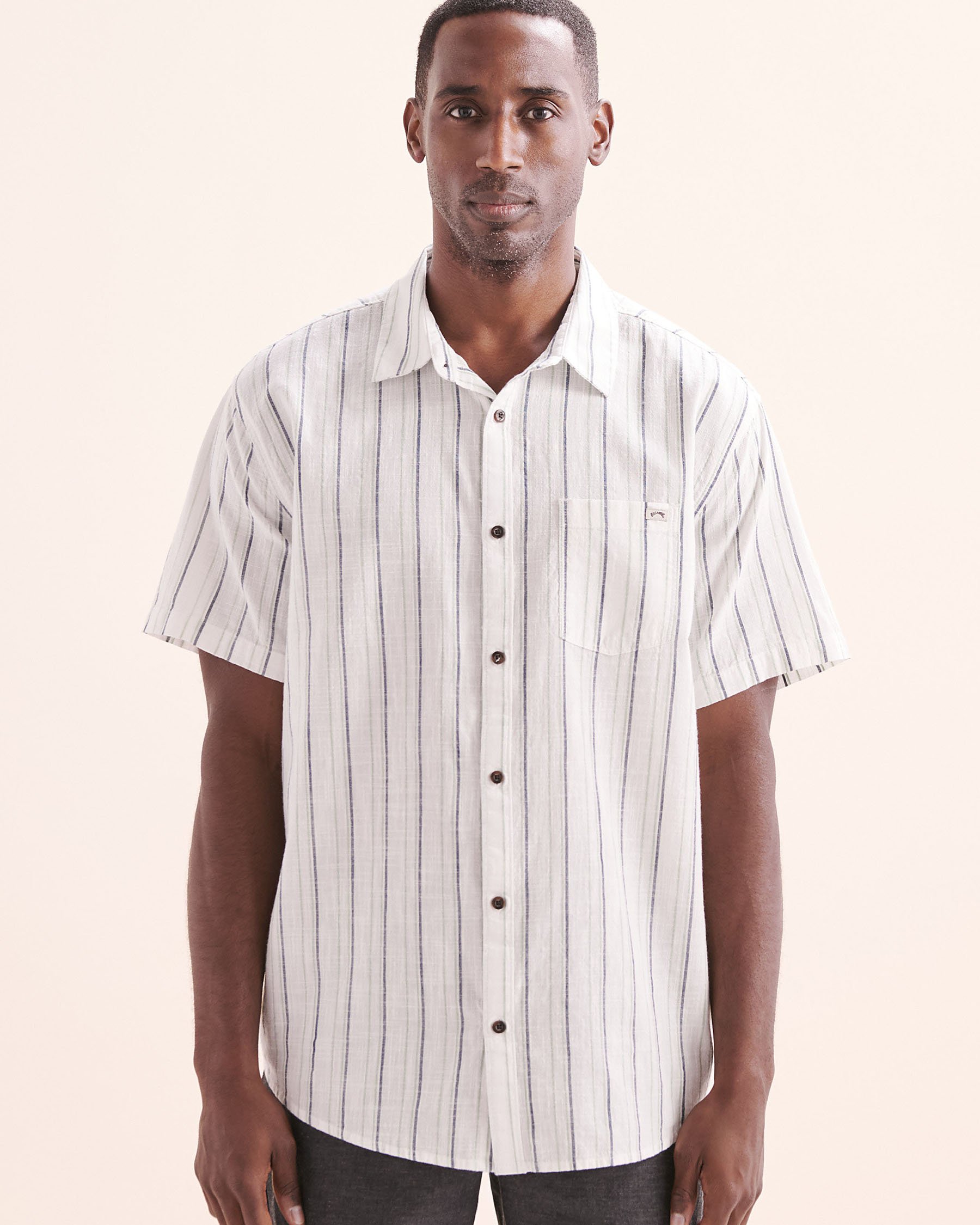 BILLABONG All Day Stripe Short Sleeve Shirt White 24A041503 - View4