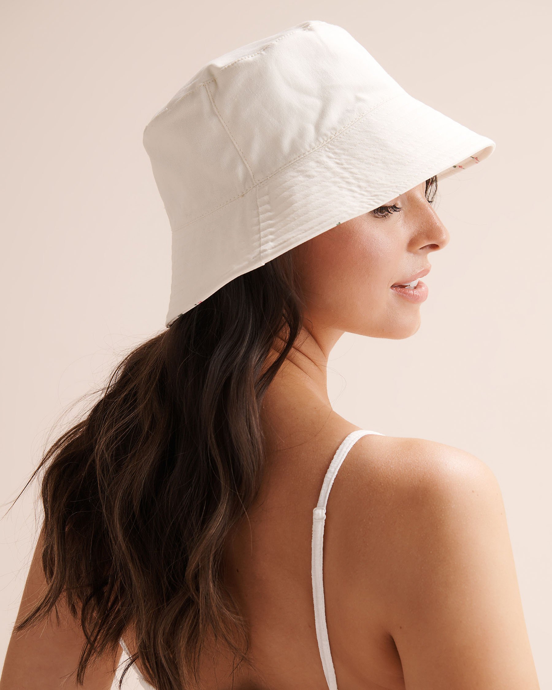 TROPIK Floral Bucket Hat White 02500014 - View3