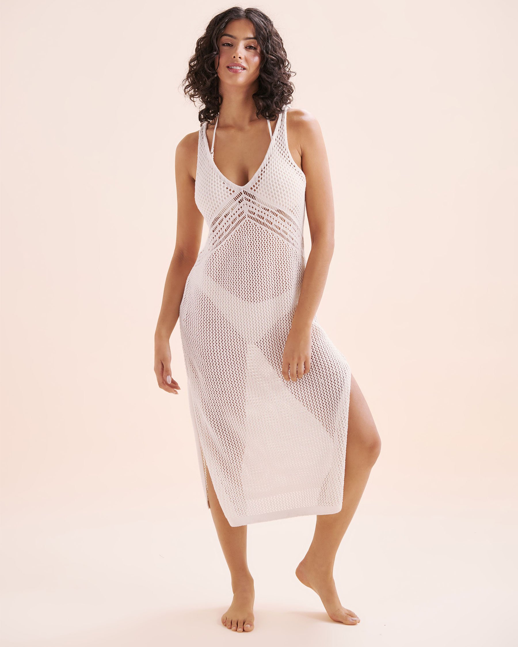 MY BIKINI STORY Long Crochet Dress White 02300184 - View7