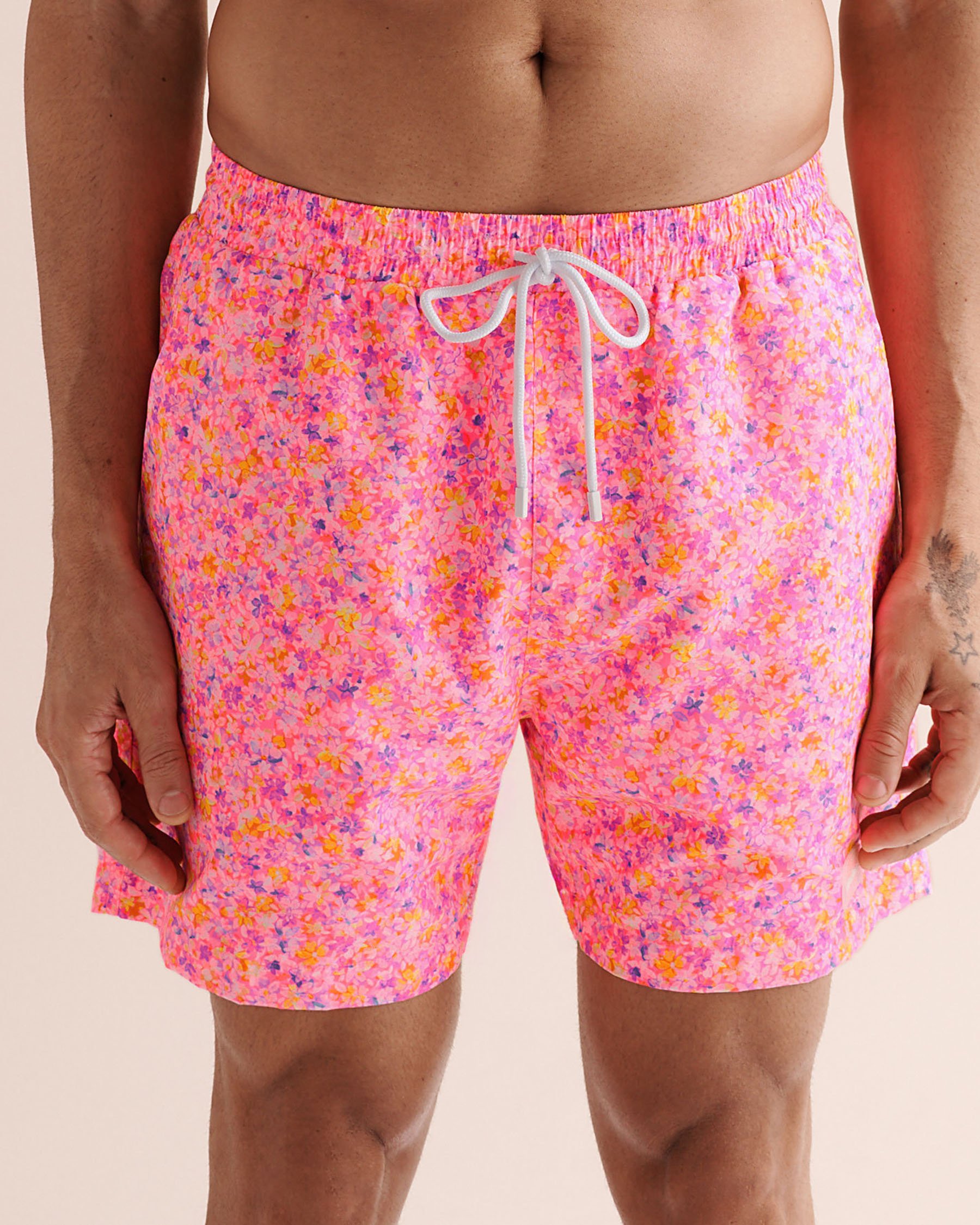 KULANI KINIS Maillot volley pour homme Gelato Bloom Rose TRUNK110GEBL - View2