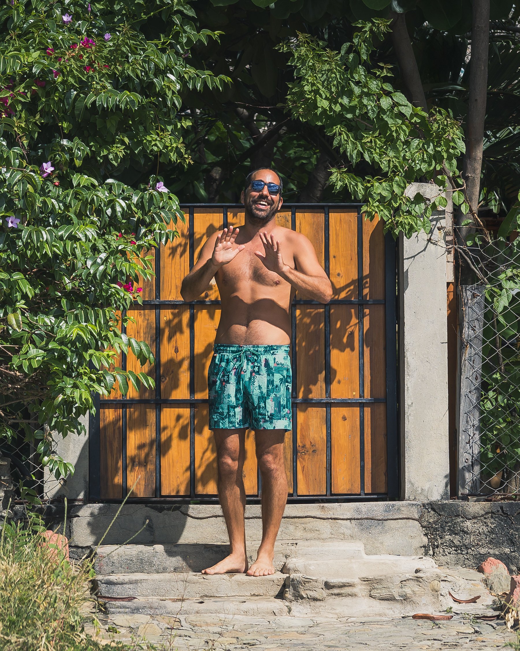 HAMABE Maillot volley avec doublure confort Bleu, blanc, rose 03100071 - View1