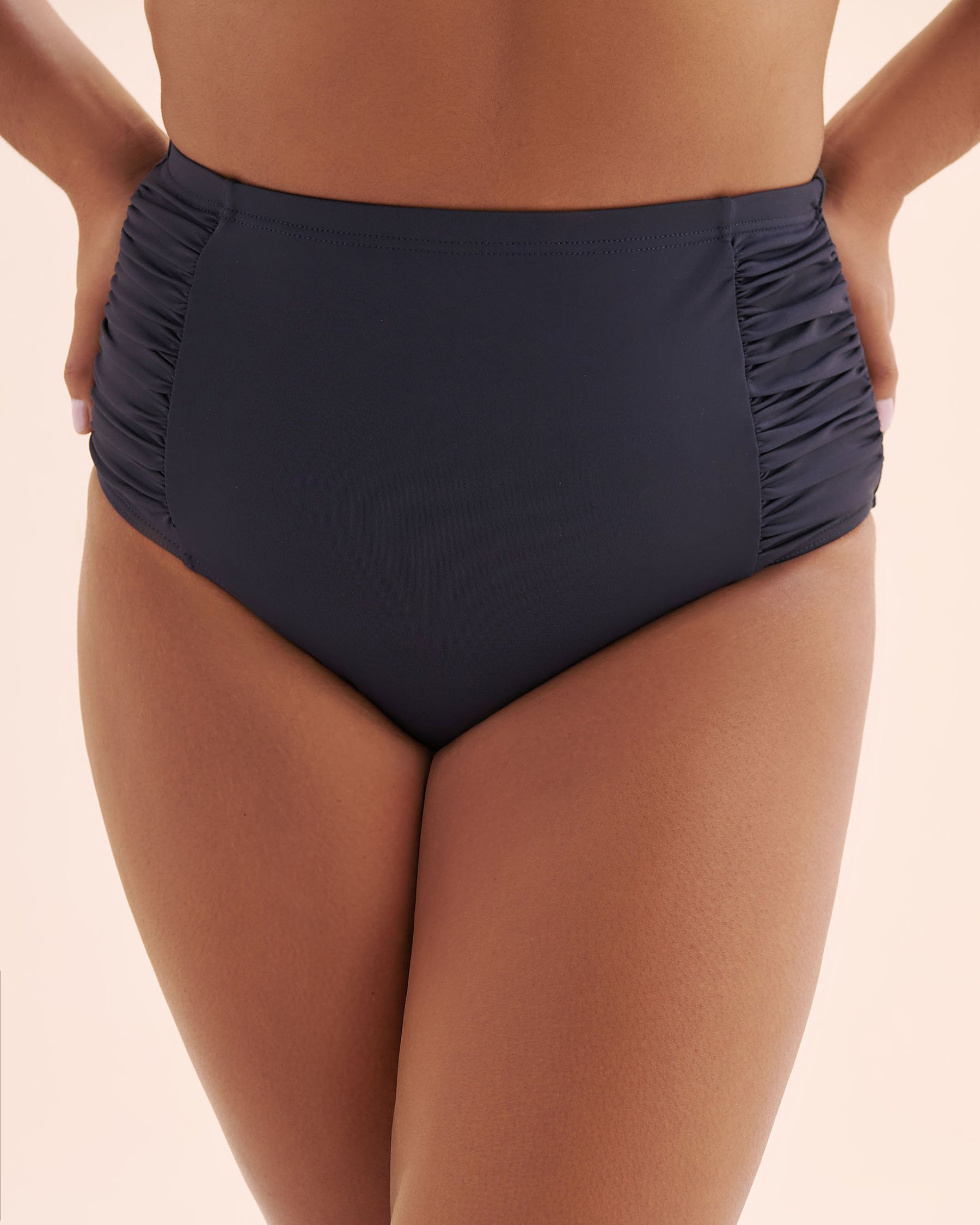 ARTESANDS Hues Botticelli Highwaist Bikini Bottom Navy Blue AT4705P - View6