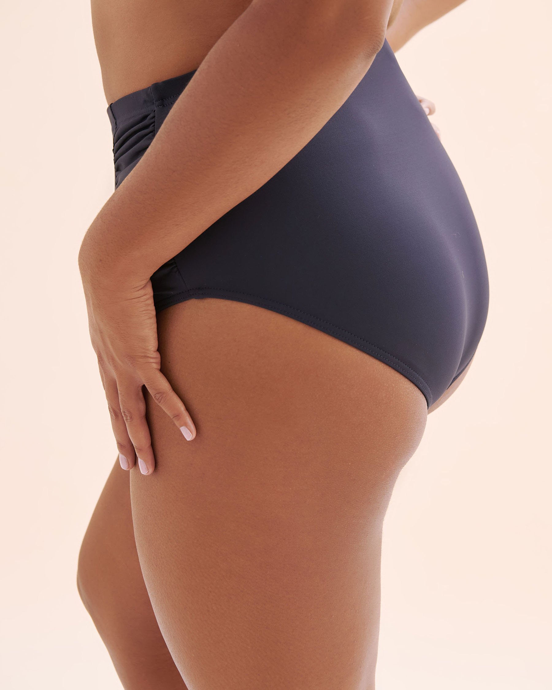 ARTESANDS Hues Botticelli Highwaist Bikini Bottom Navy Blue AT4705P - View8