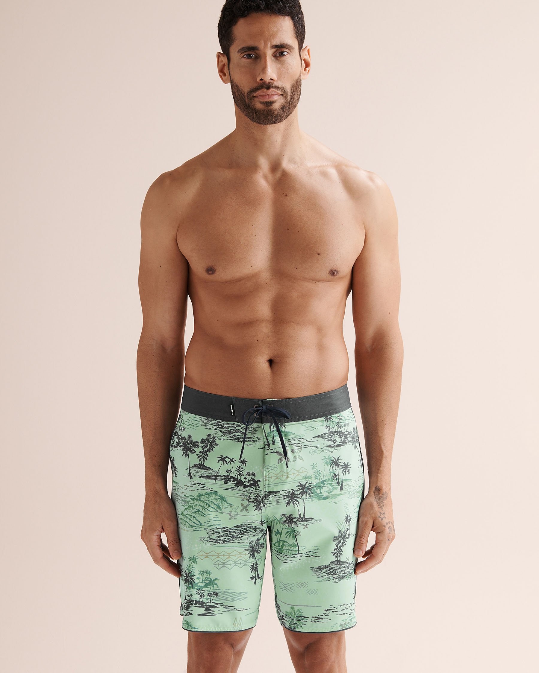 O'NEILL Hyperfreak Mysto Scallop 19'' Boardshort Green SP2610608 - View5