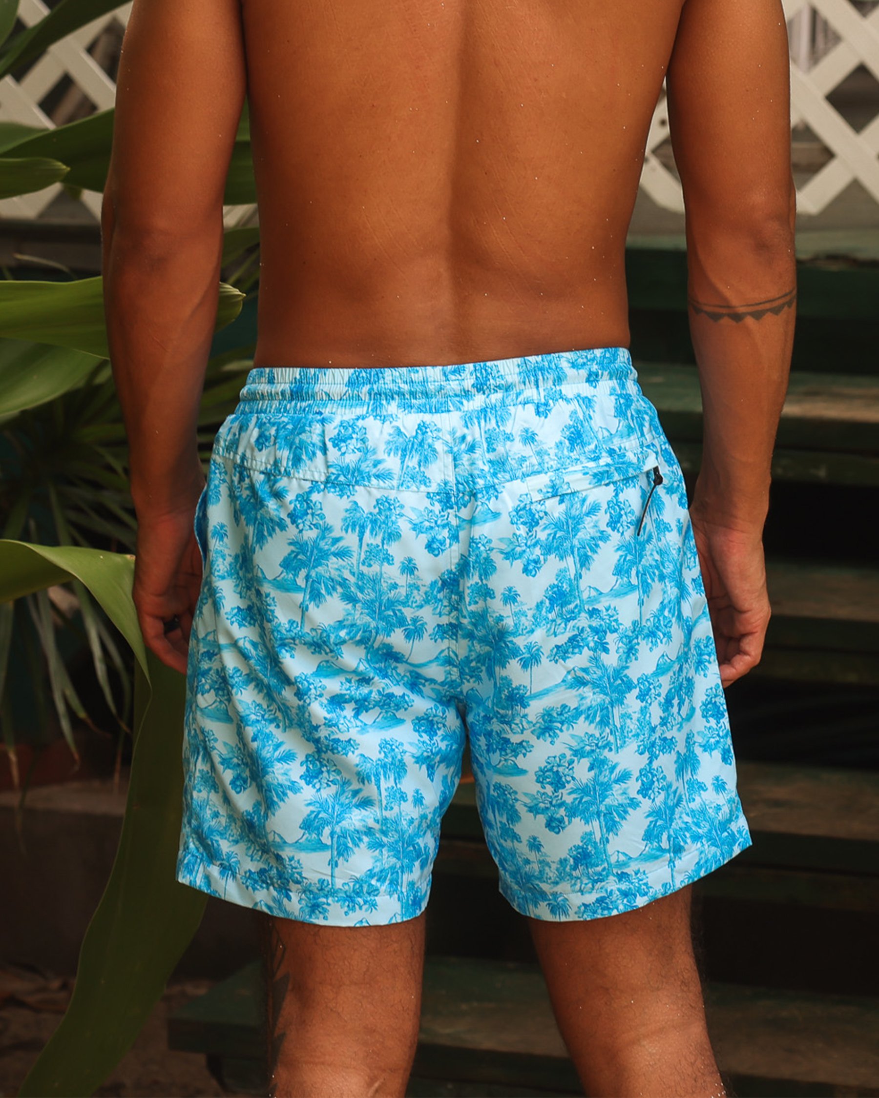 KULANI KINIS Maillot volley pour homme Ocean Paradise Bleu océan TRUNK110OCPA - View2