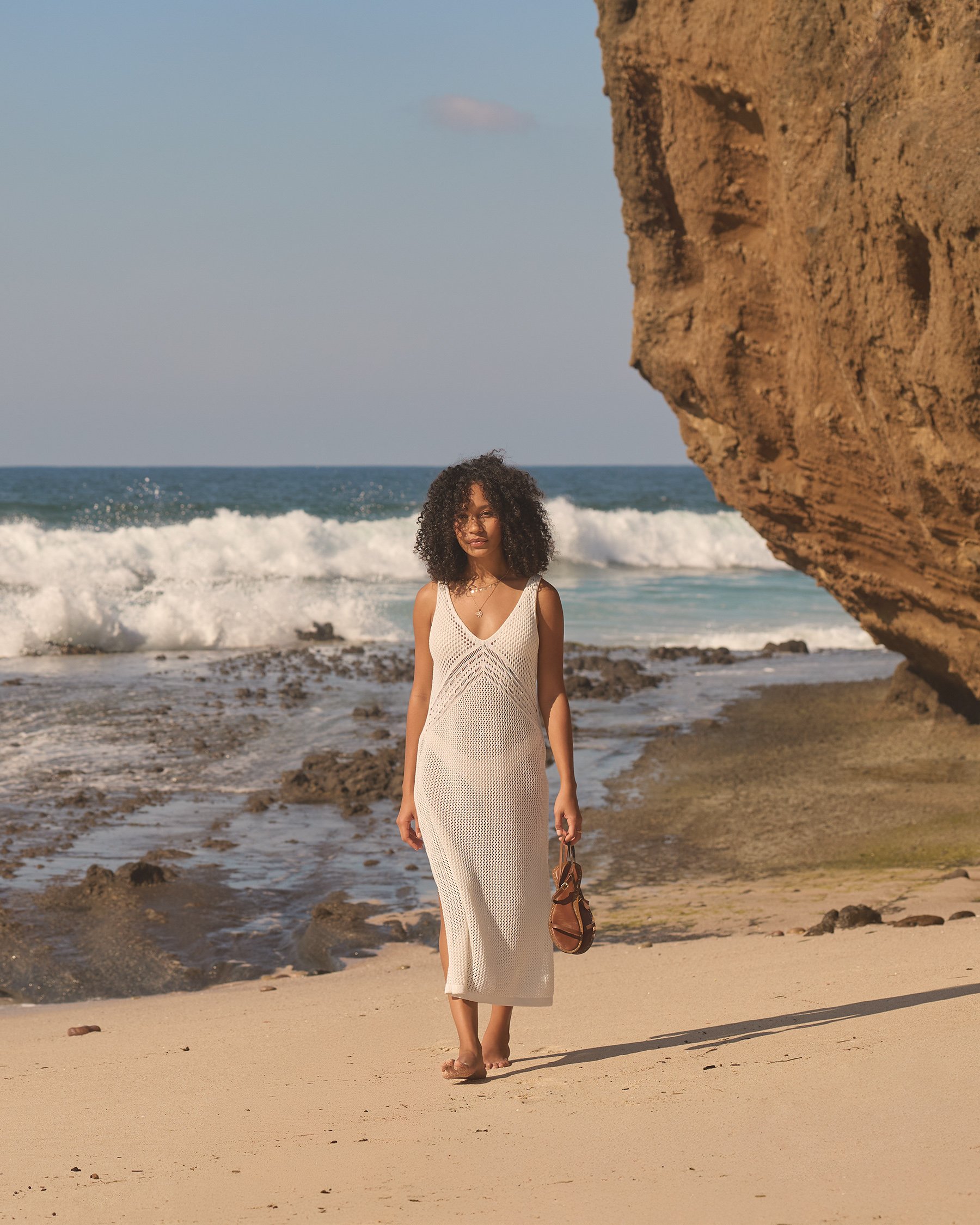 MY BIKINI STORY Long Crochet Dress White 02300184 - View1