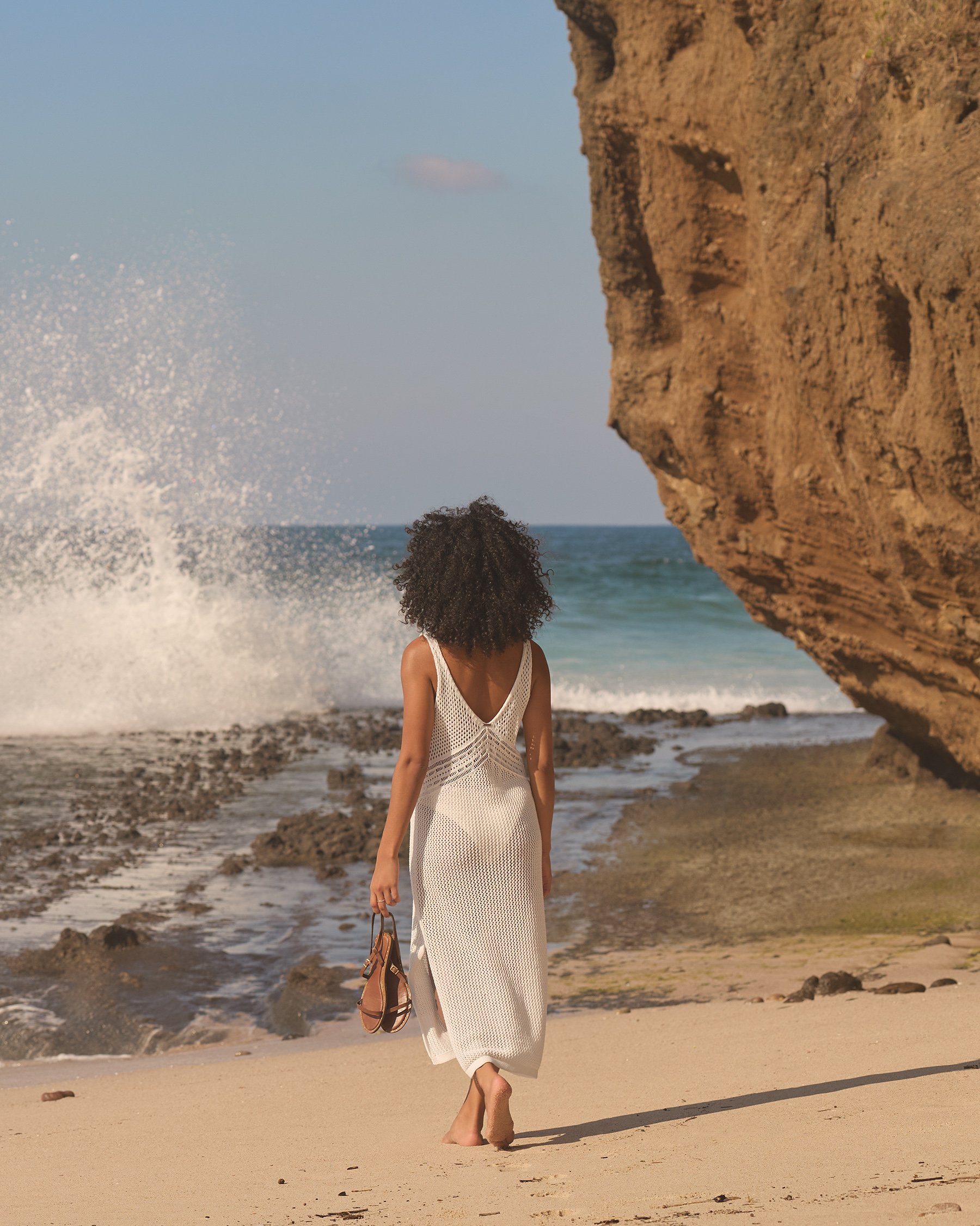 MY BIKINI STORY Long Crochet Dress White 02300184 - View2