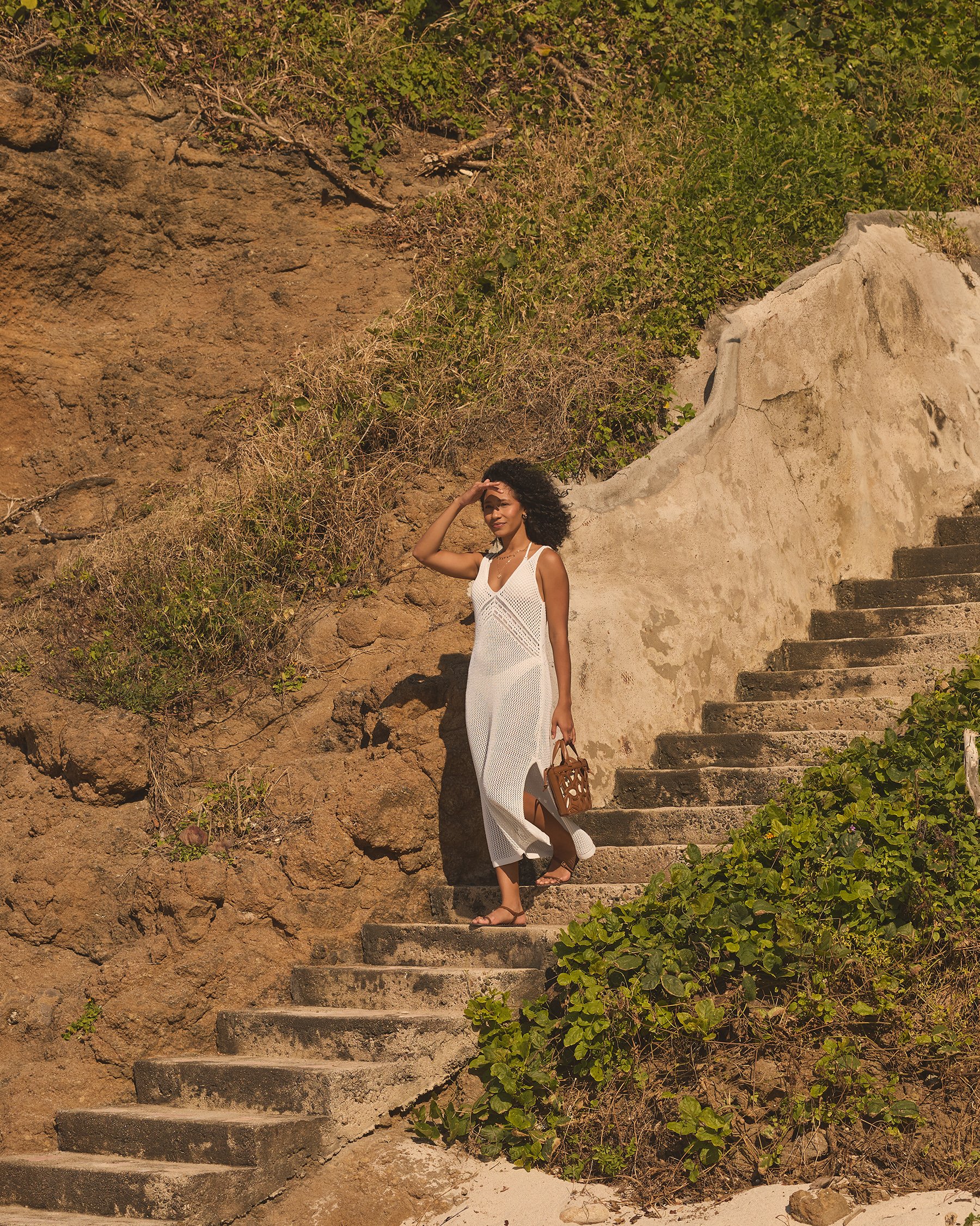 MY BIKINI STORY Long Crochet Dress White 02300184 - View5