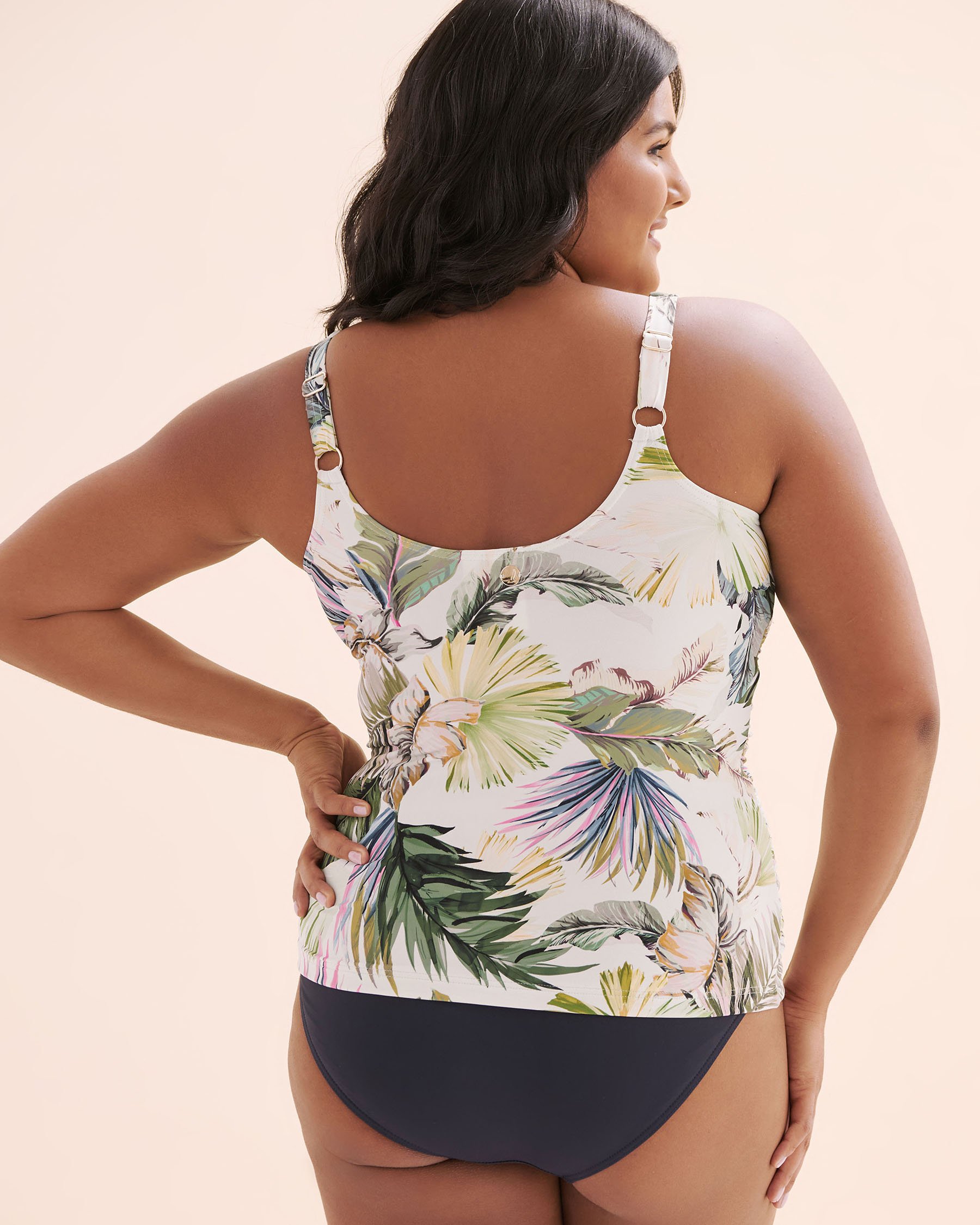 ARTESANDS Lushara Delacroix Multifit Cup Tankini Top White AT3721LS - View5