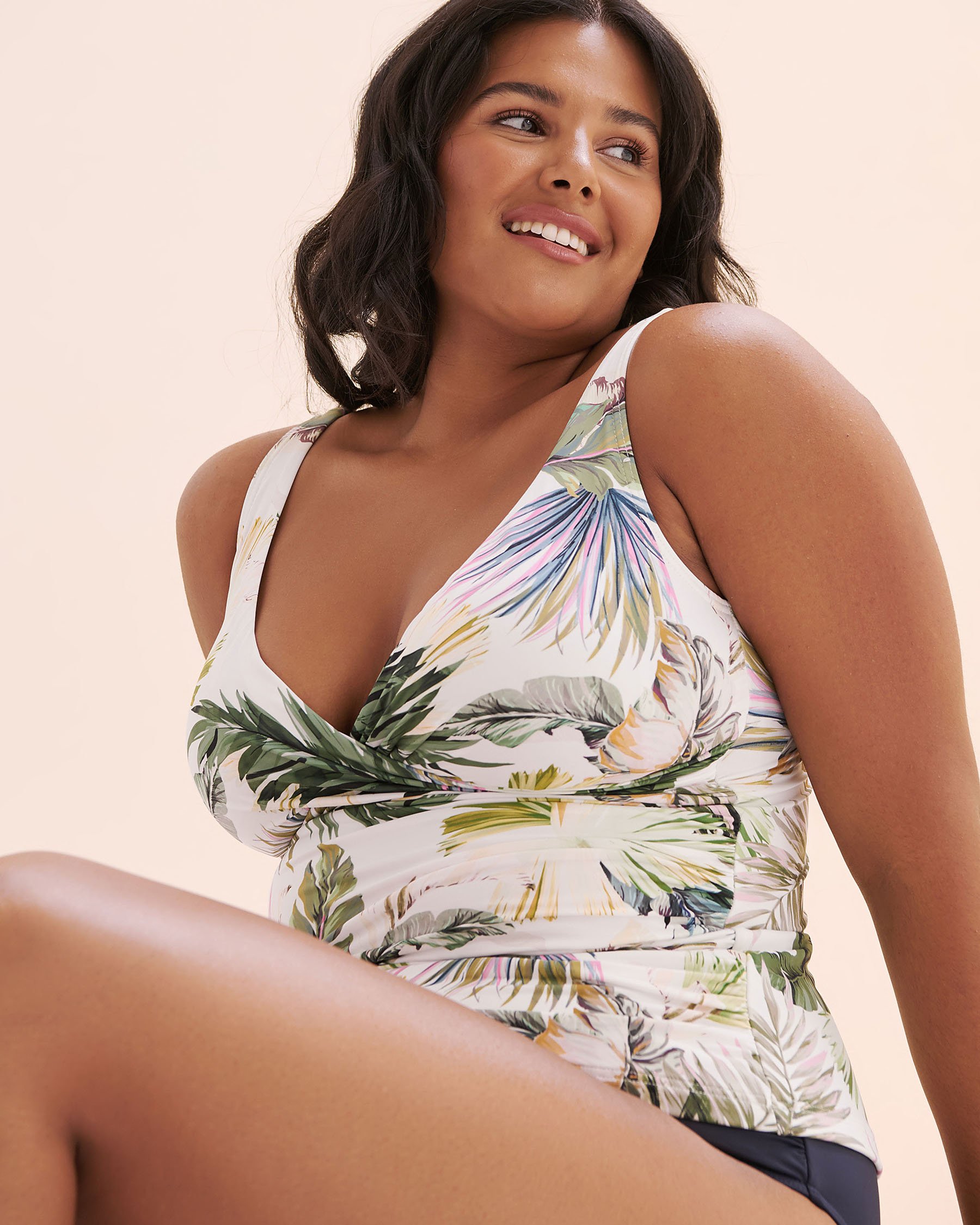 ARTESANDS Lushara Delacroix Multifit Cup Tankini Top White AT3721LS - View8