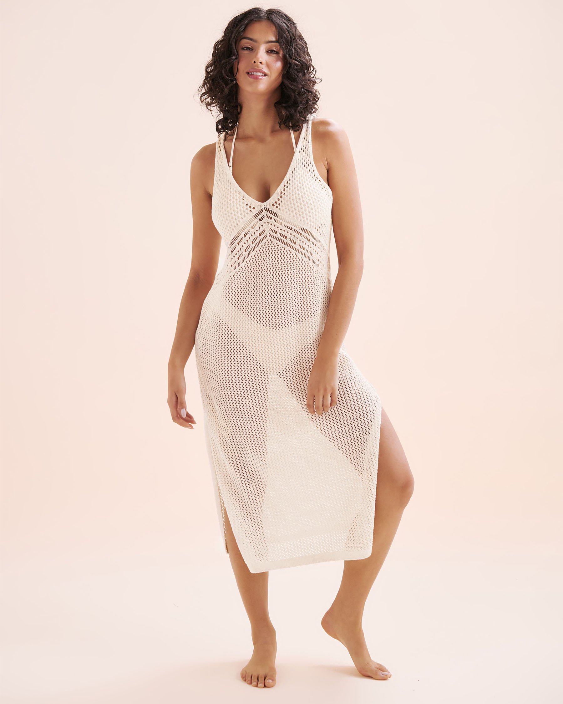 MY BIKINI STORY Long Crochet Dress White 02300184 - View8