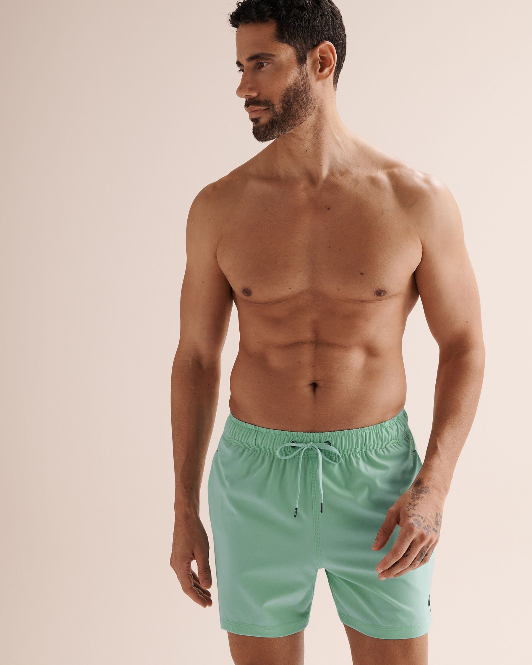 SAXX Maillot volley 2 en 1 extensible 5" avec doublure Oh Buoy Vert menthe SXSW03L - View5