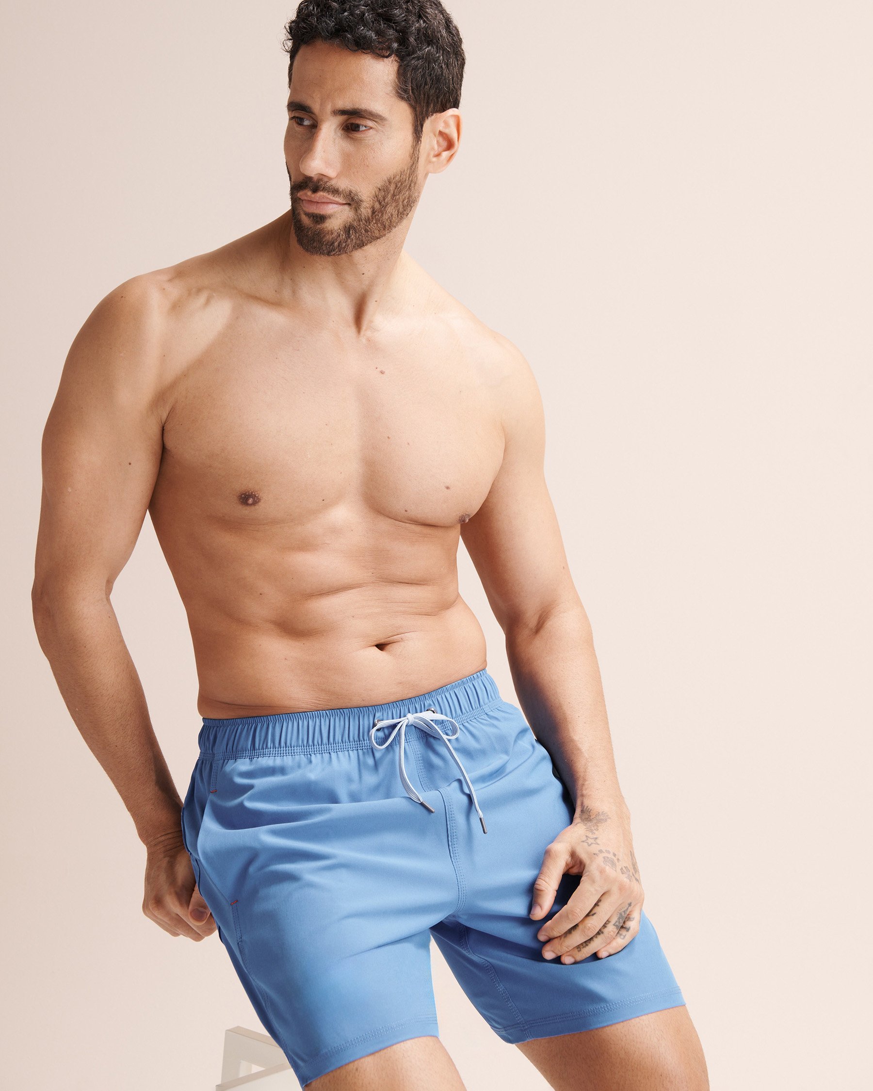 SAXX Maillot volley 2 en 1 extensible 7" avec doublure Oh Buoy Bleu SXSW04L - View5