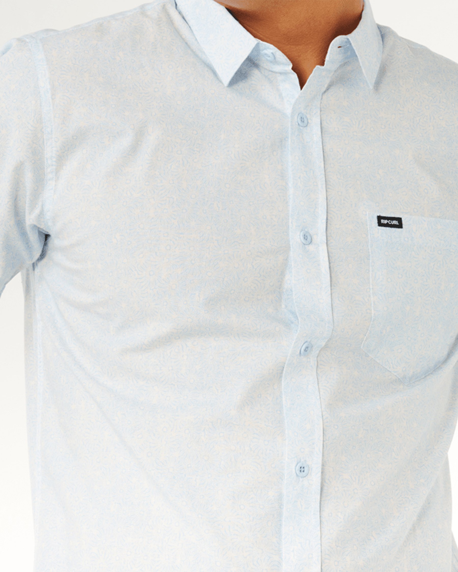 RIP CURL Chemise à manches courtes Hypno Micro Bleu glacier 06MMSH - View4