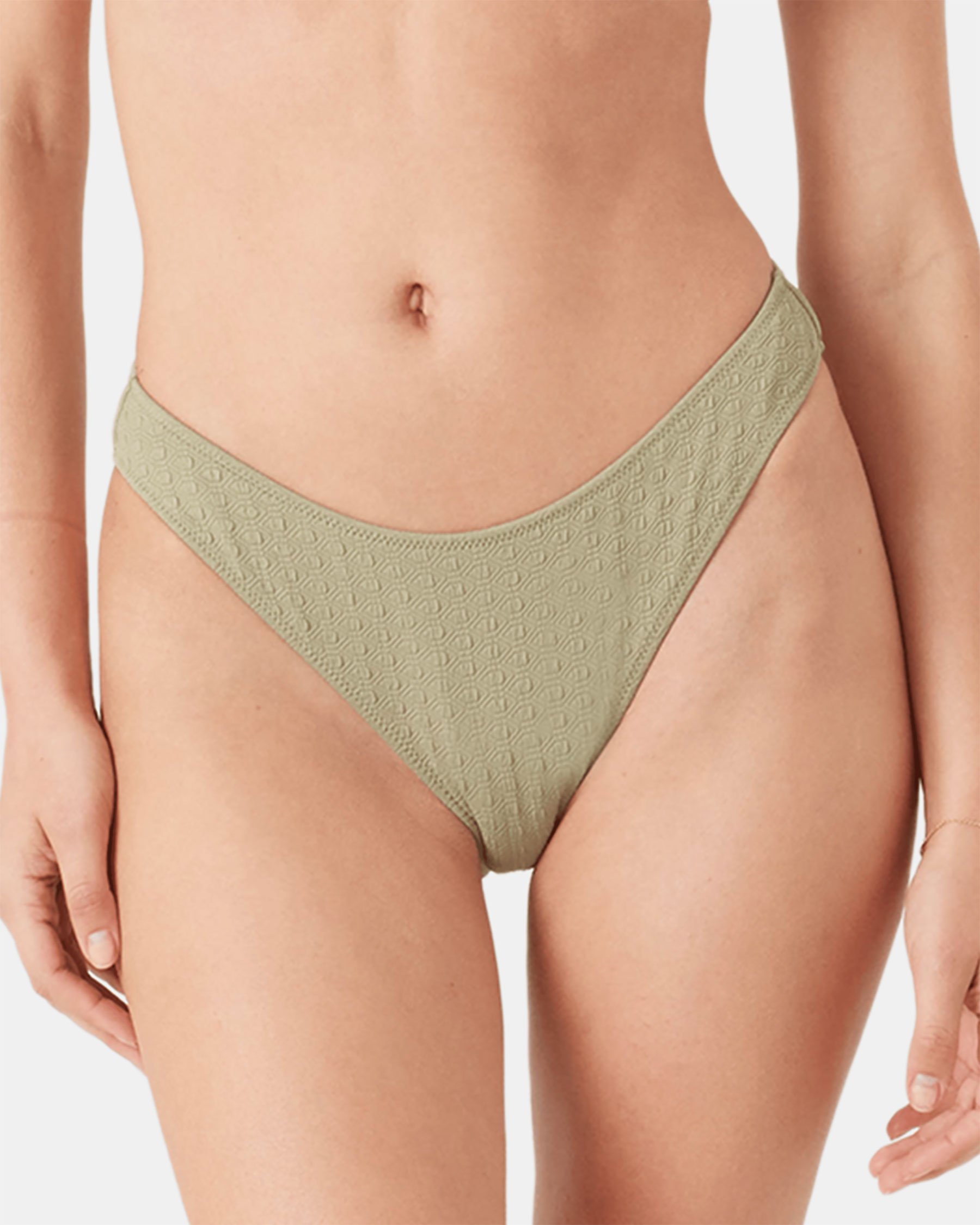 ROXY Haleiwa Scoop Cheeky Bikini Bottom Green 434002949 - View2