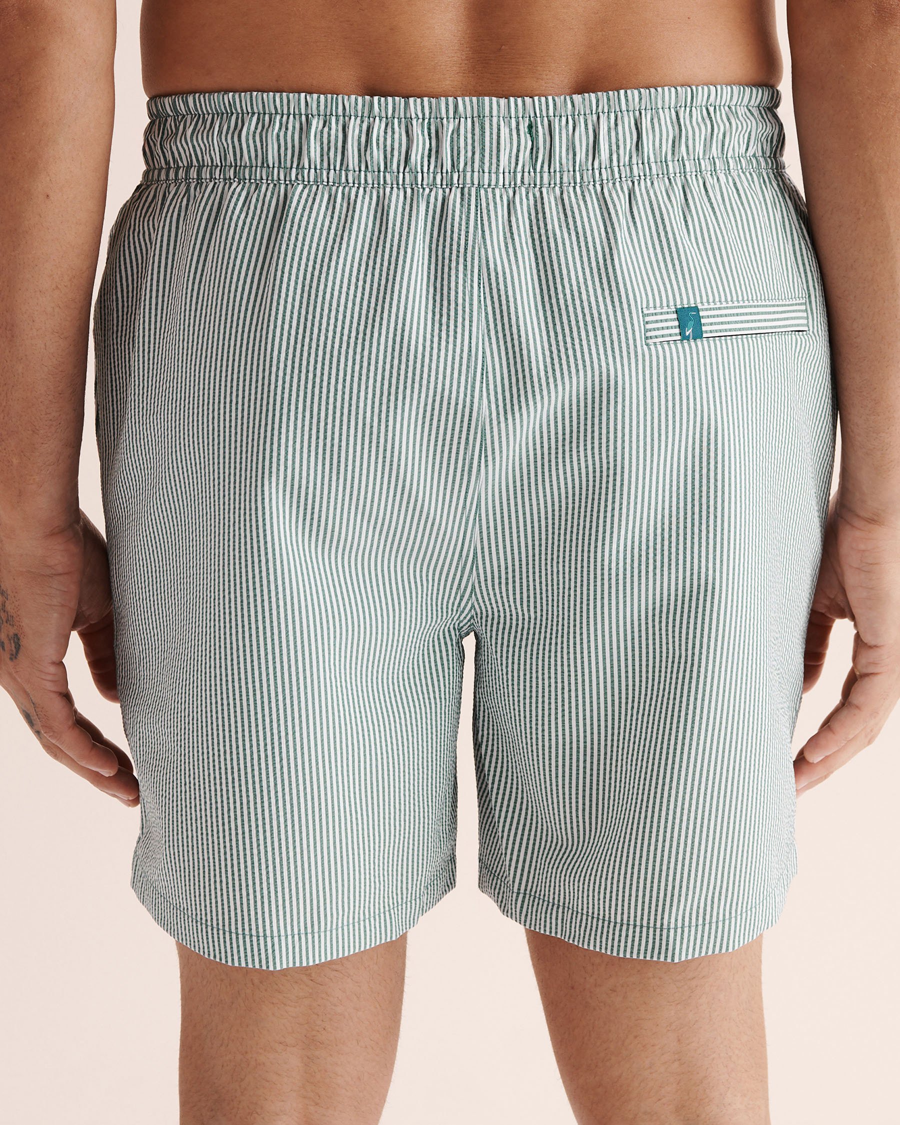 SHORELINE SEVEN Maillot volley gaufré avec doublure de compression Vert et blanc 03100074 - View2