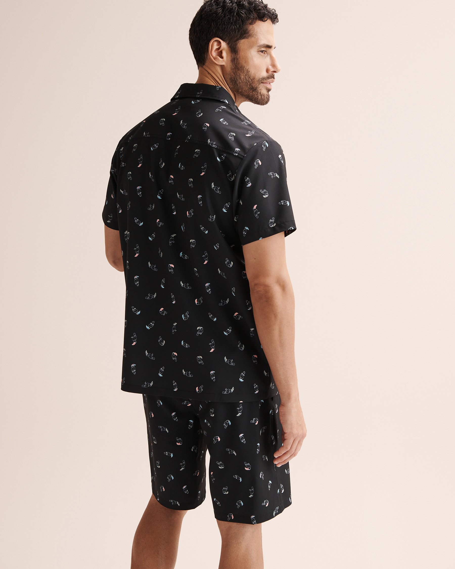 HAMABE Chemise à manches courtes Noir 04100053 - Voir3