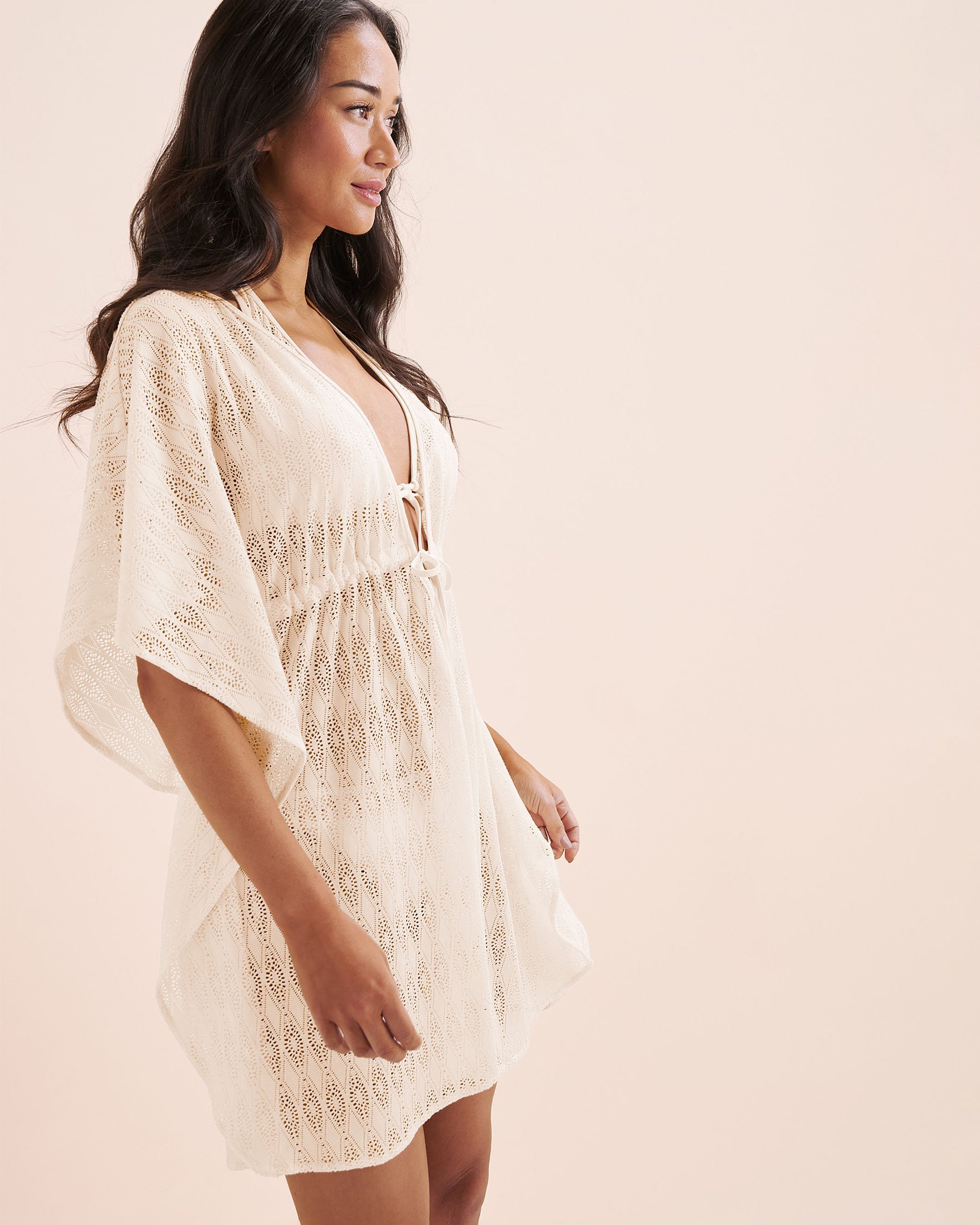 BLEU ROD BEATTIE Sunkissed Crochet Caftan Cover Up White RBSC26801 - View4