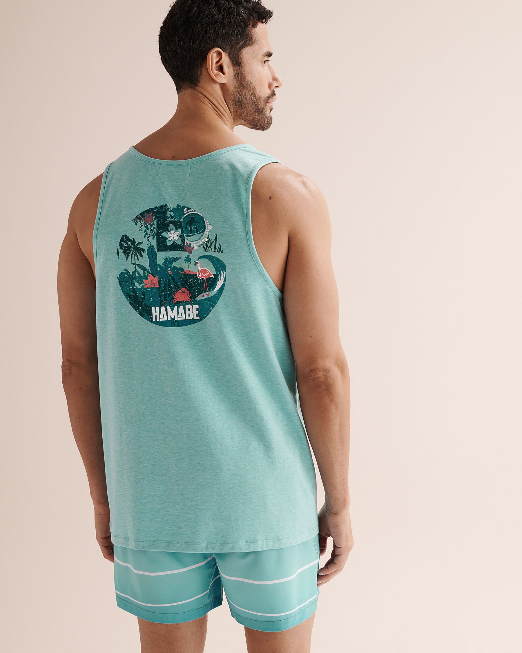 HAMABE Tank Top Radiance Blue 04100055 - View3