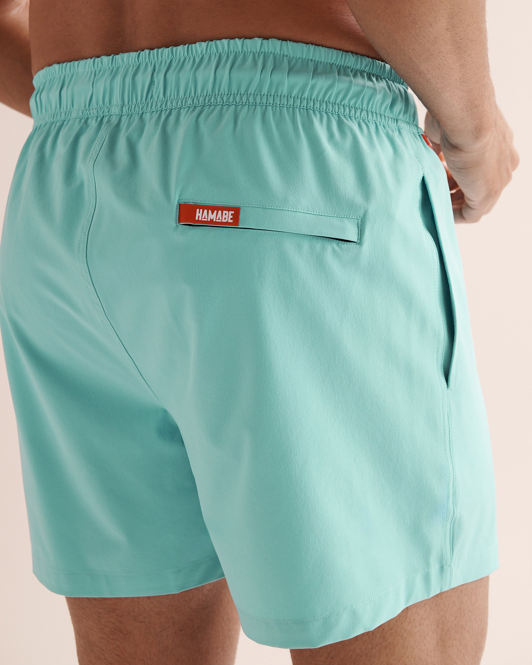 HAMABE Maillot volley avec doublure confort Bleu Curacao 03100071 - Voir3