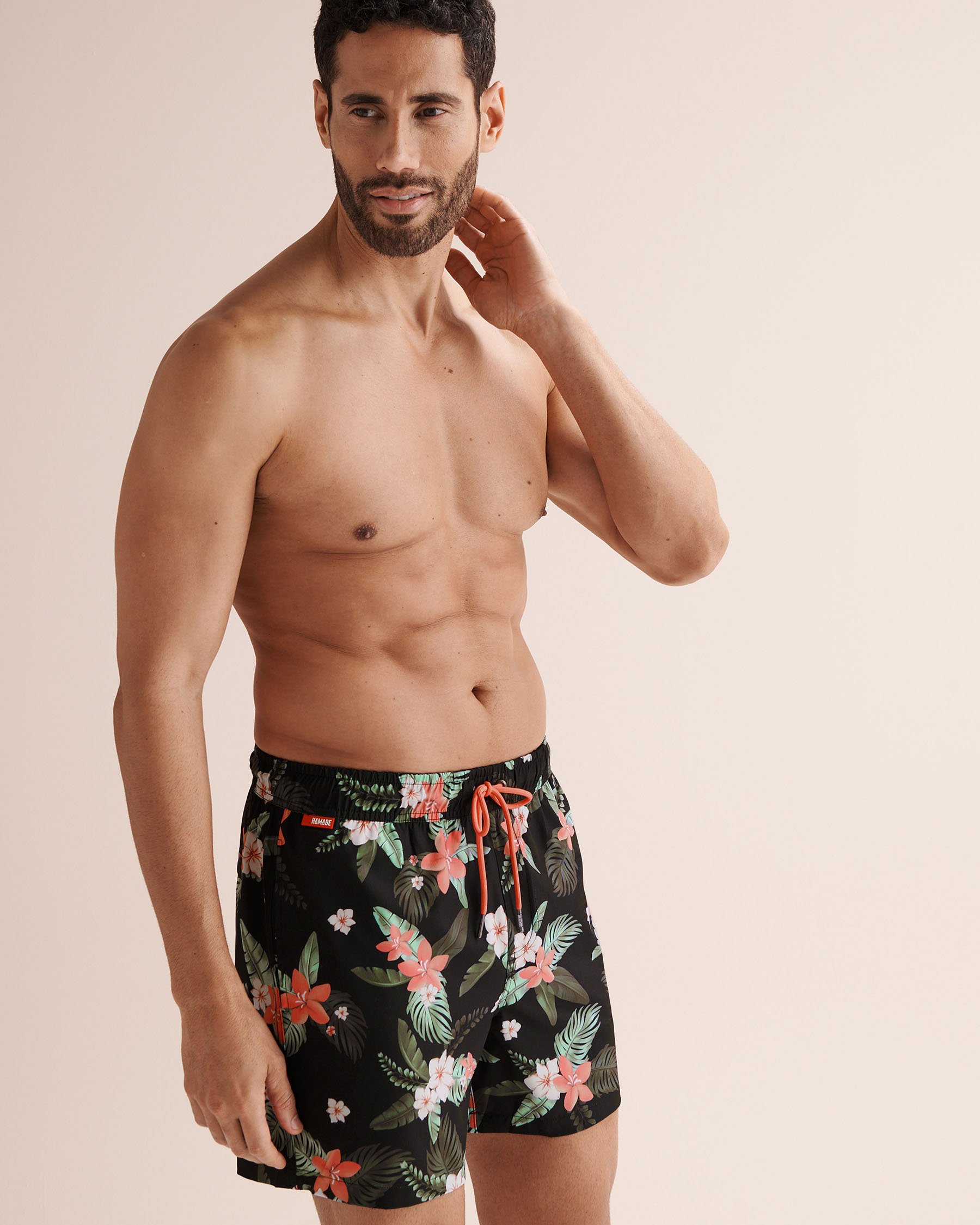 HAMABE Compression Liner Volley Swimsuit Black 03100070 - View7