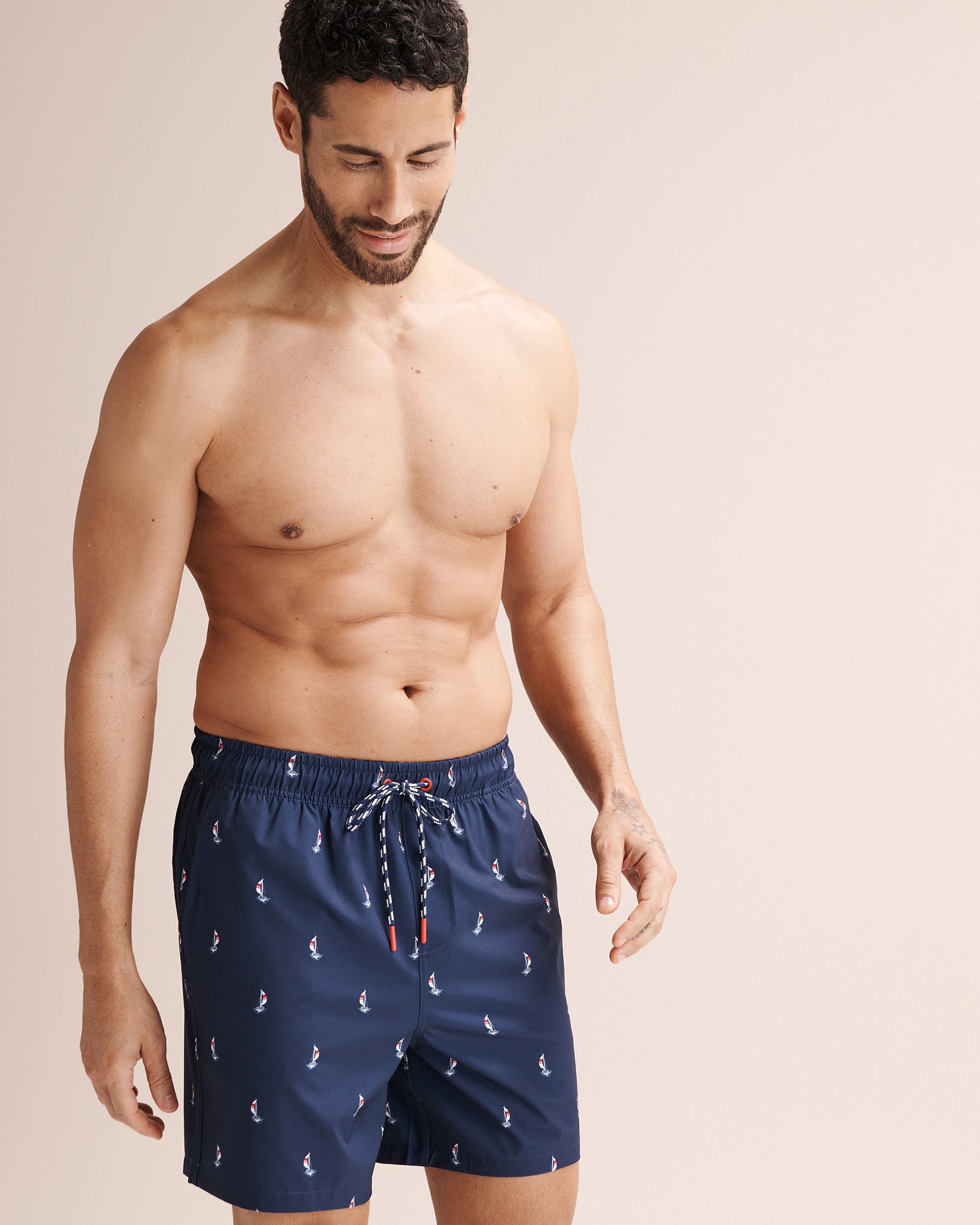 SHORELINE SEVEN Maillot volley avec doublure de compression Bleu 03100073 - Voir5