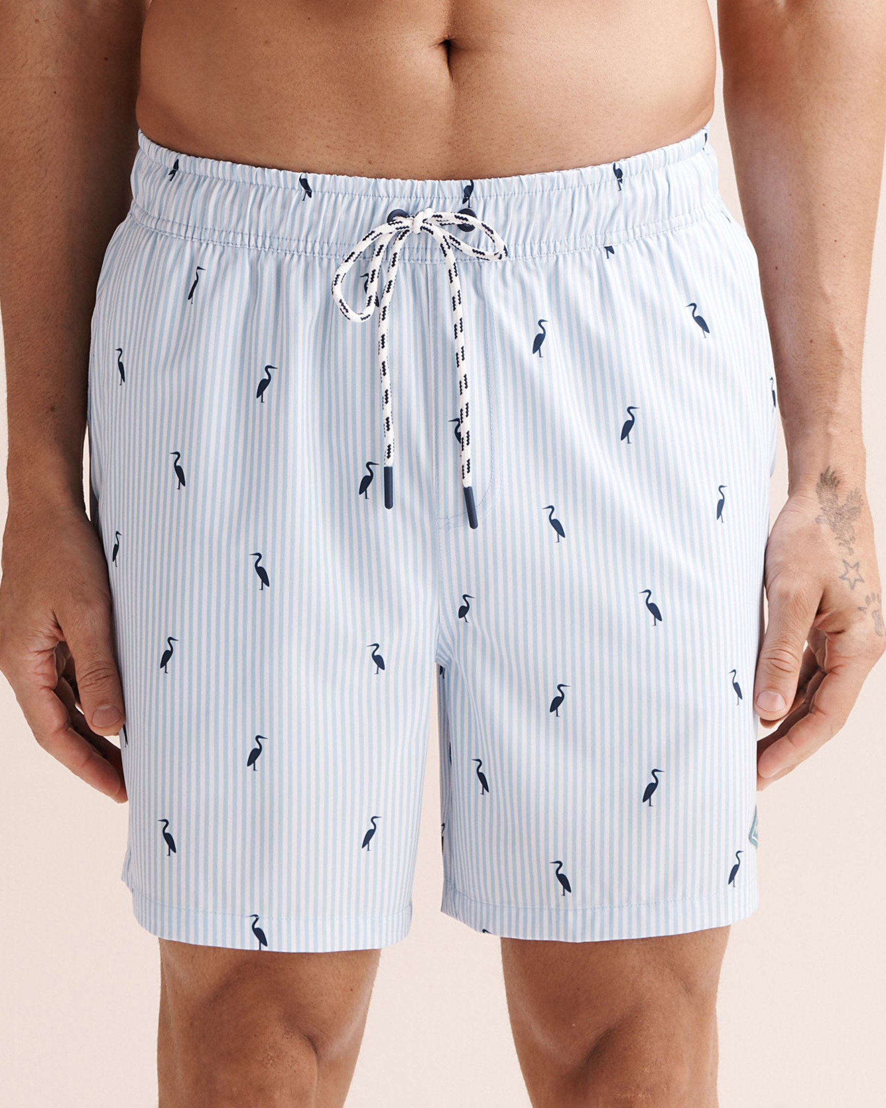 SHORELINE SEVEN Maillot volley avec doublure de compression Bleu et blanc 03100073 - View1