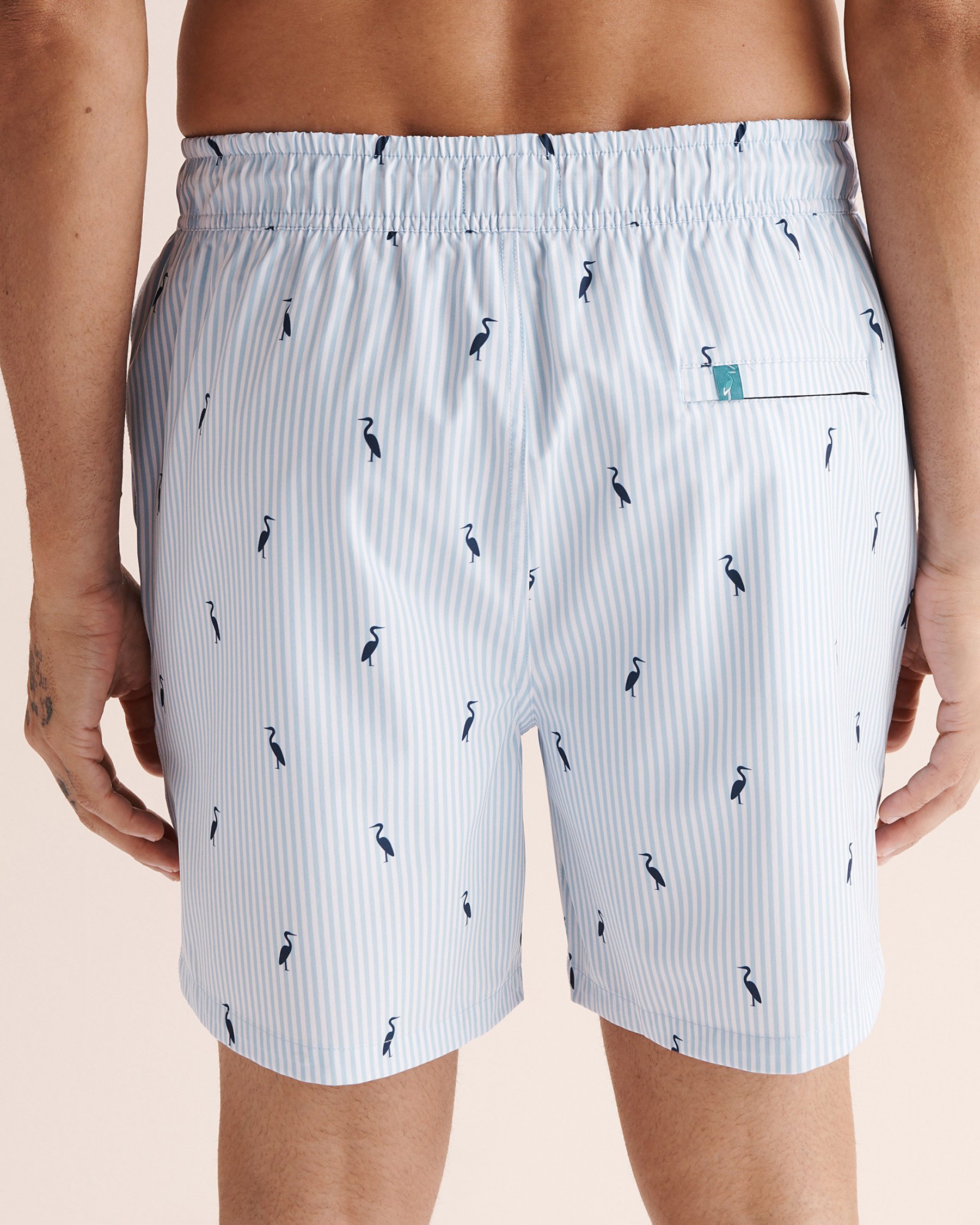 SHORELINE SEVEN Maillot volley avec doublure de compression Bleu et blanc 03100073 - View2