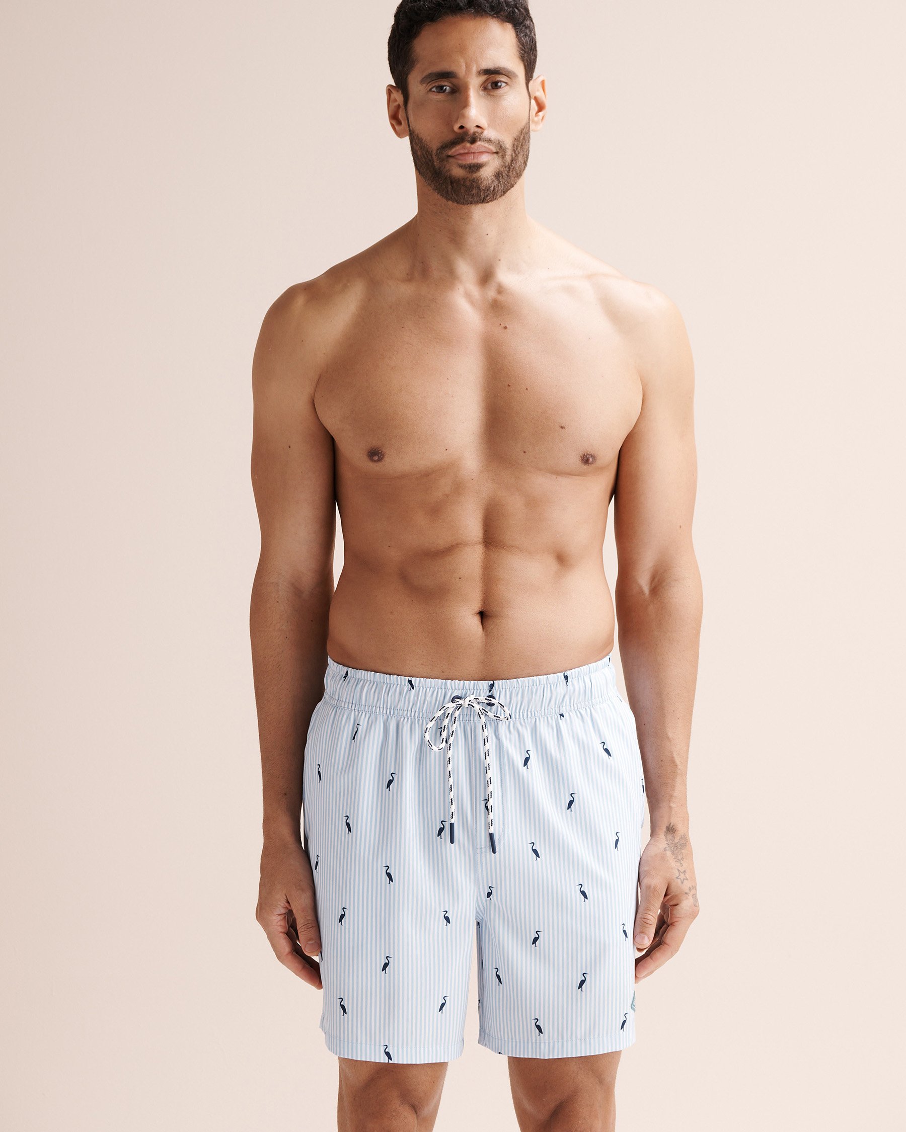 SHORELINE SEVEN Maillot volley avec doublure de compression Bleu et blanc 03100073 - View6