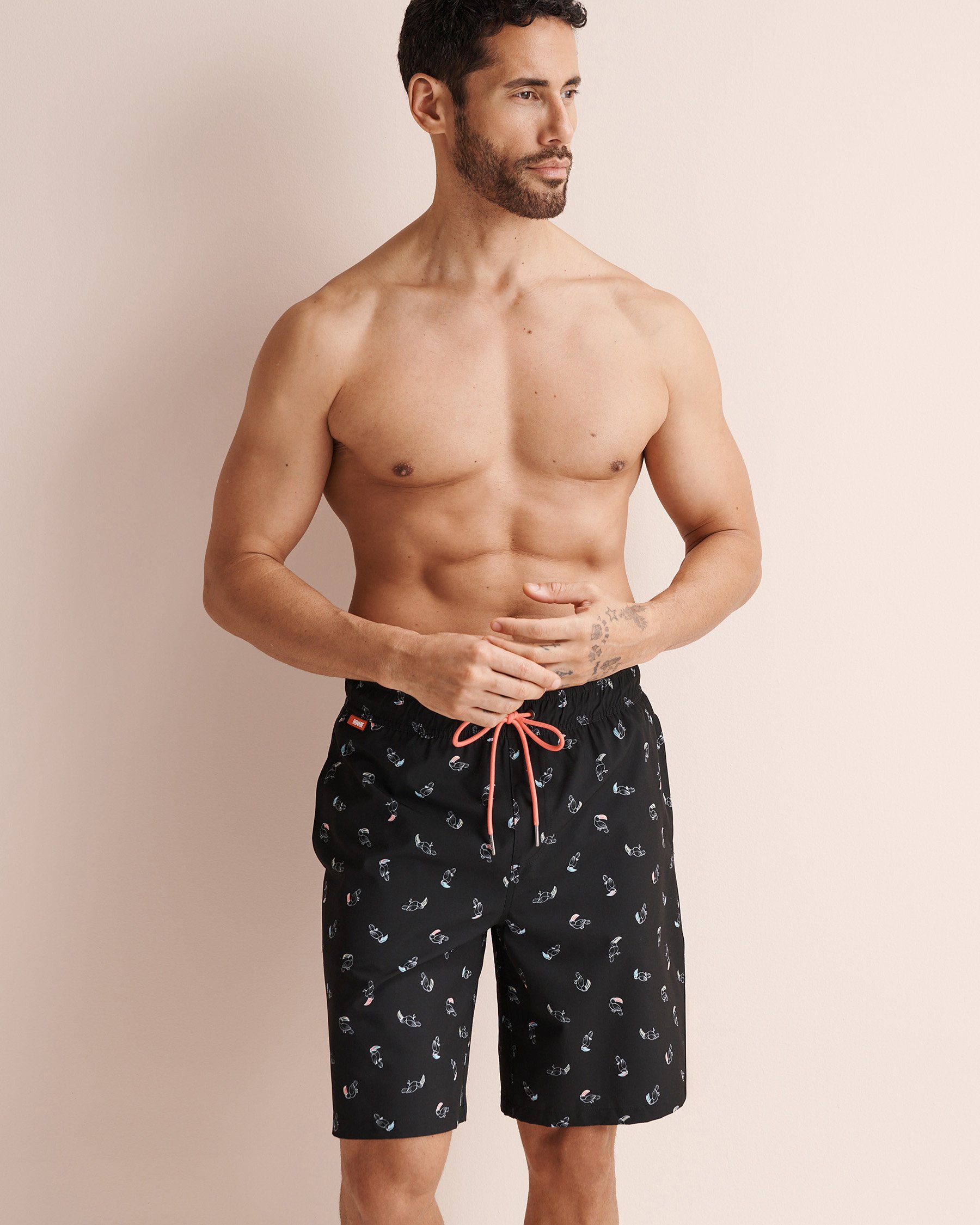 HAMABE Maillot volley long avec doublure confort Noir 03100072 - Voir4