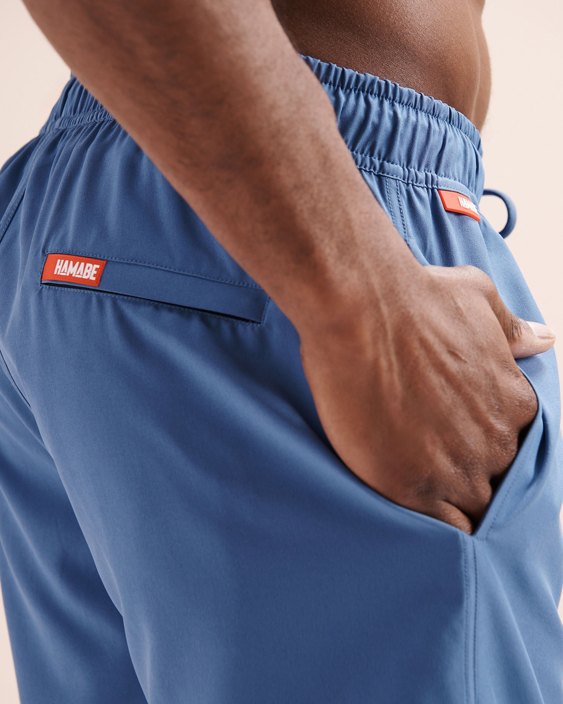 HAMABE Floral Comfort Liner Volley Swimsuit Blue 03100075 - View3