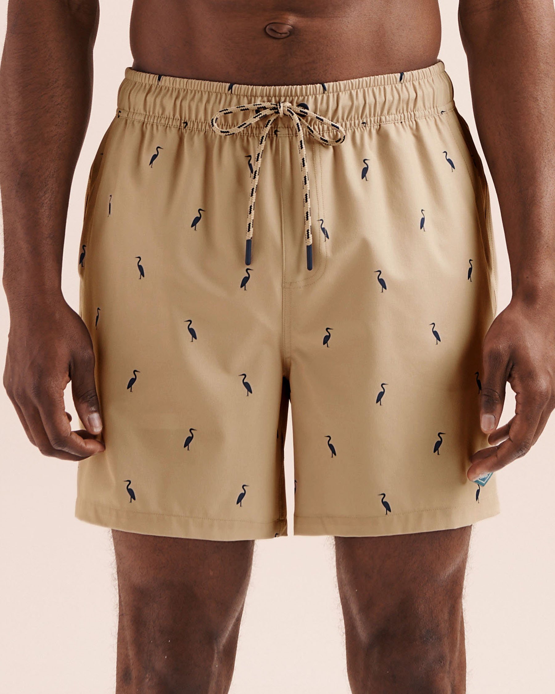 SHORELINE SEVEN Long Liner 6'' Volley Swimsuit Beige 03100077 - View1