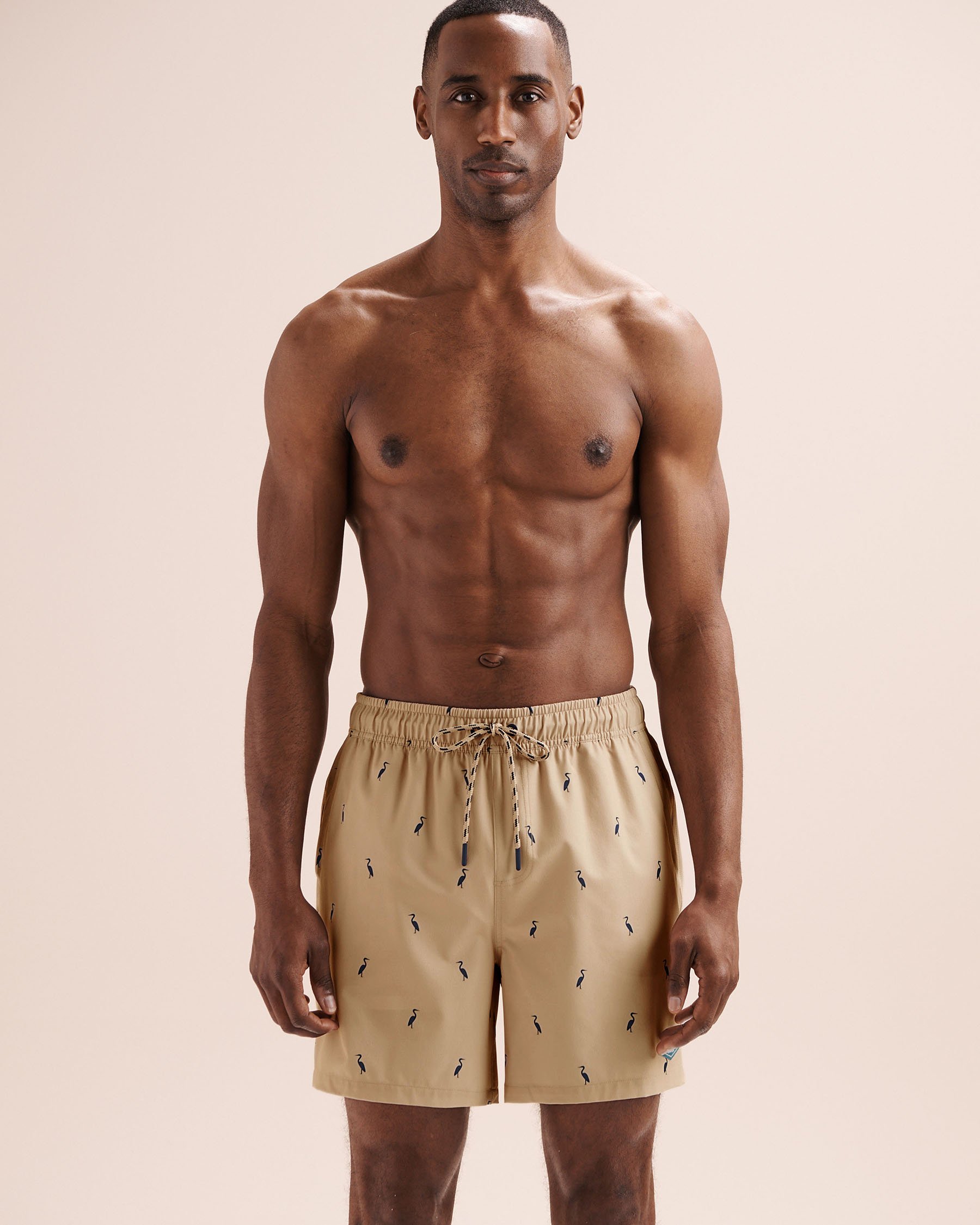 SHORELINE SEVEN Long Liner 6'' Volley Swimsuit Beige 03100077 - View6