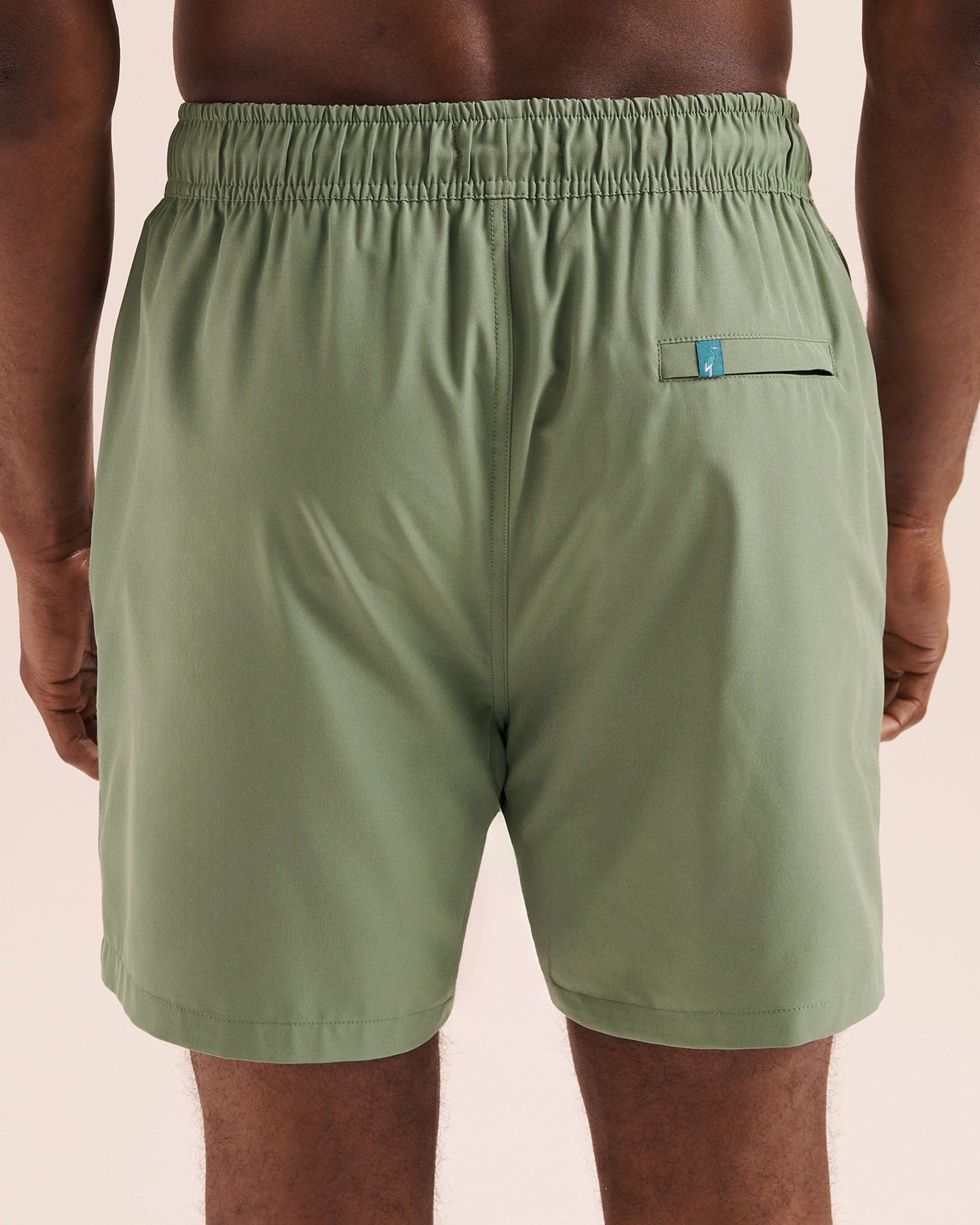 SHORELINE SEVEN Long Liner 6'' Volley Swimsuit Green 03100077 - View2