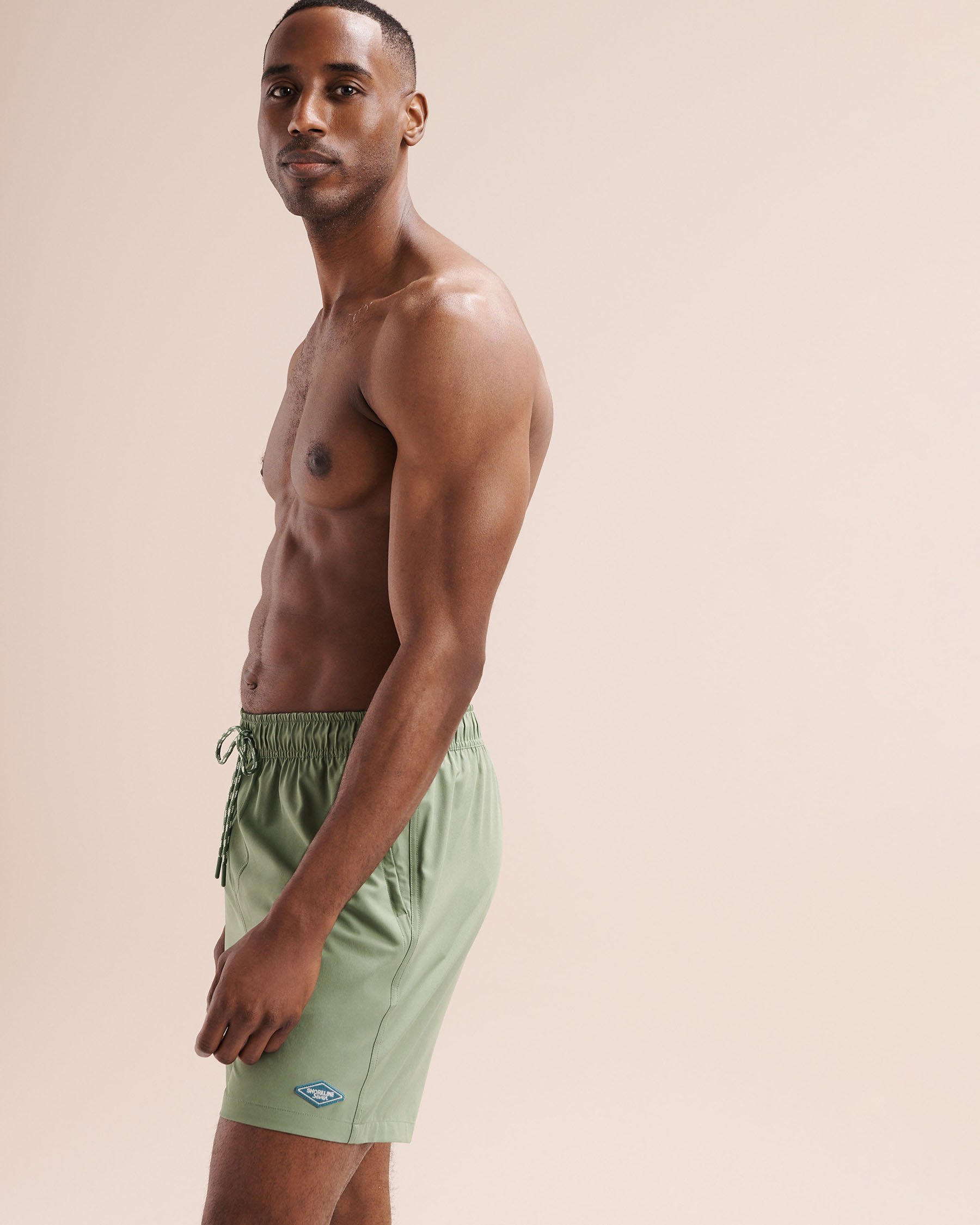 SHORELINE SEVEN Long Liner 6'' Volley Swimsuit Green 03100077 - View5