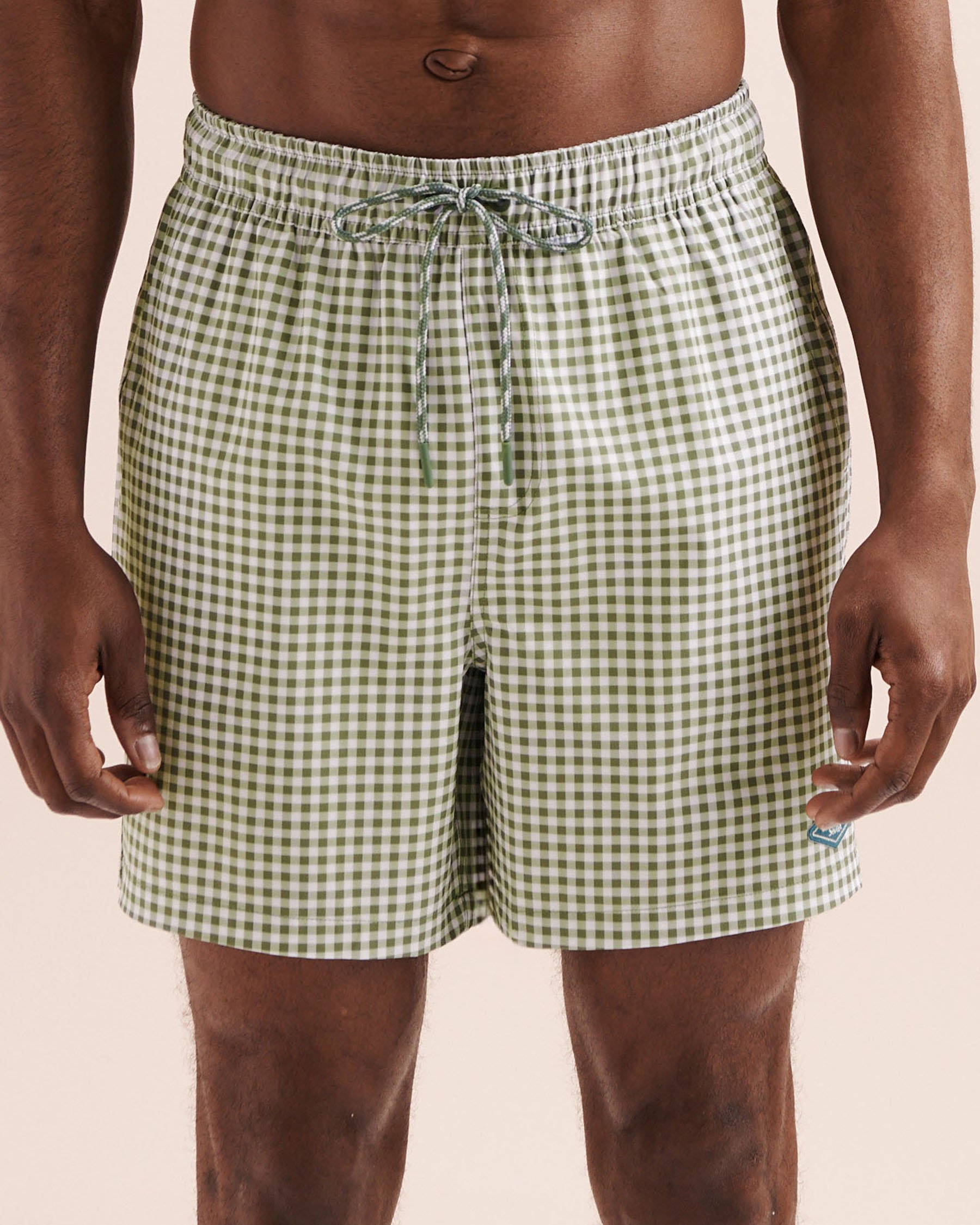 SHORELINE SEVEN Long Liner 6'' Volley Swimsuit Green 03100077 - View1