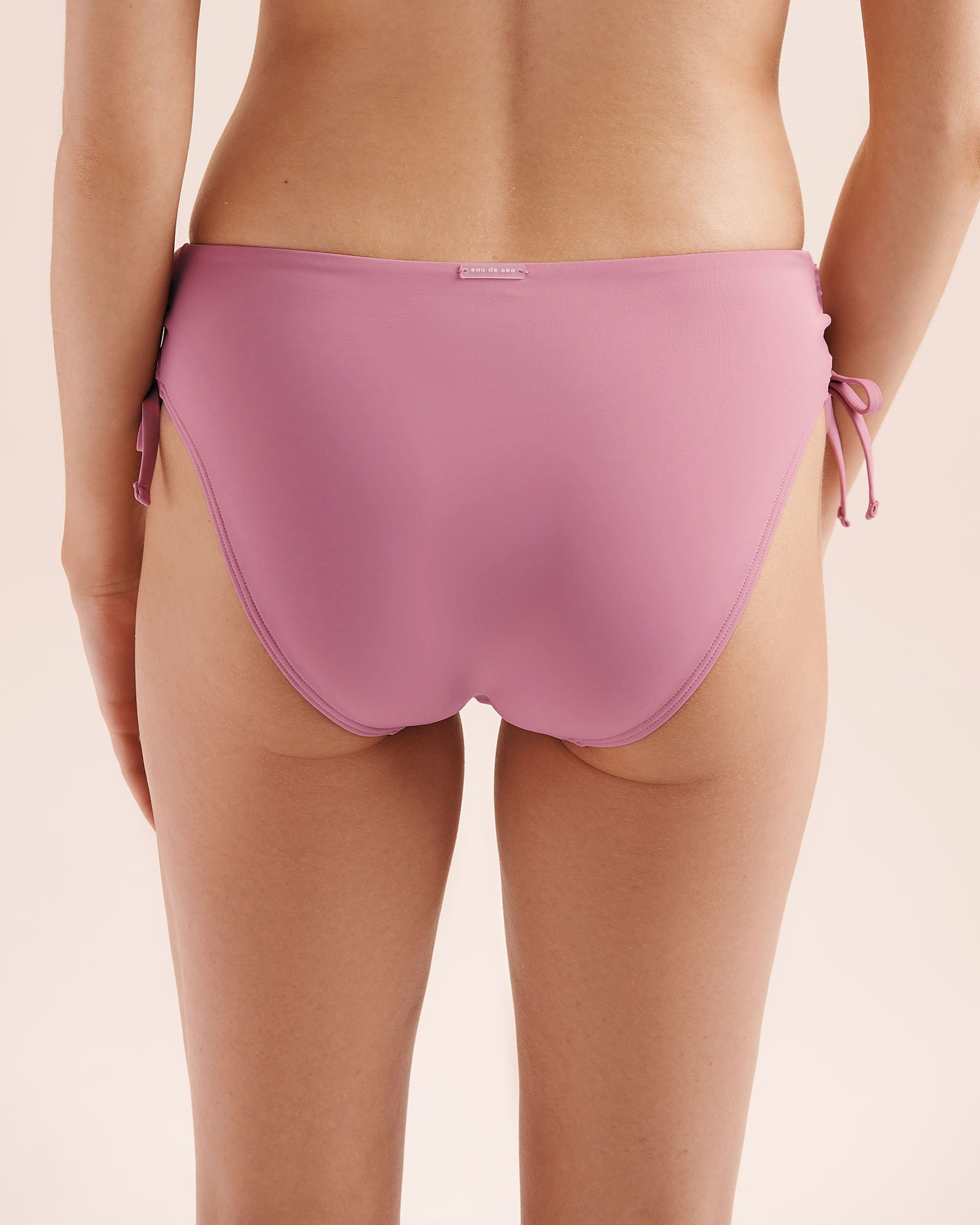 EAU DE SEA Mid-Rise Side Ties Bikini Bottom Orchid Mauve 01300571 - View4