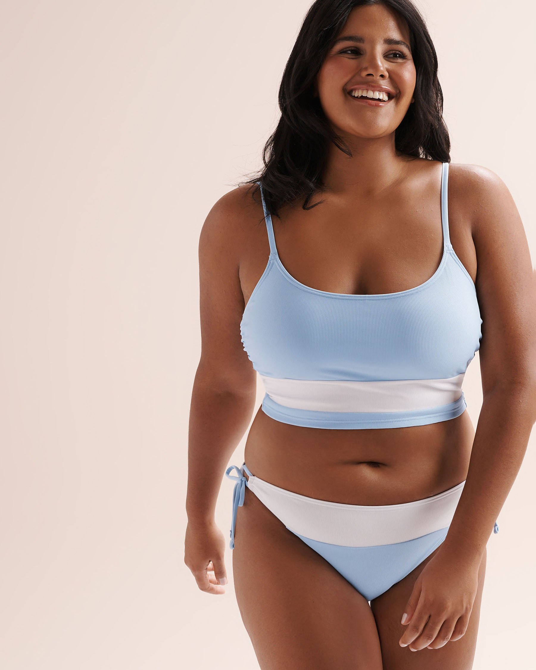 TROPIK Ribbed Bralette Bikini Top Blue 01100518 - View11