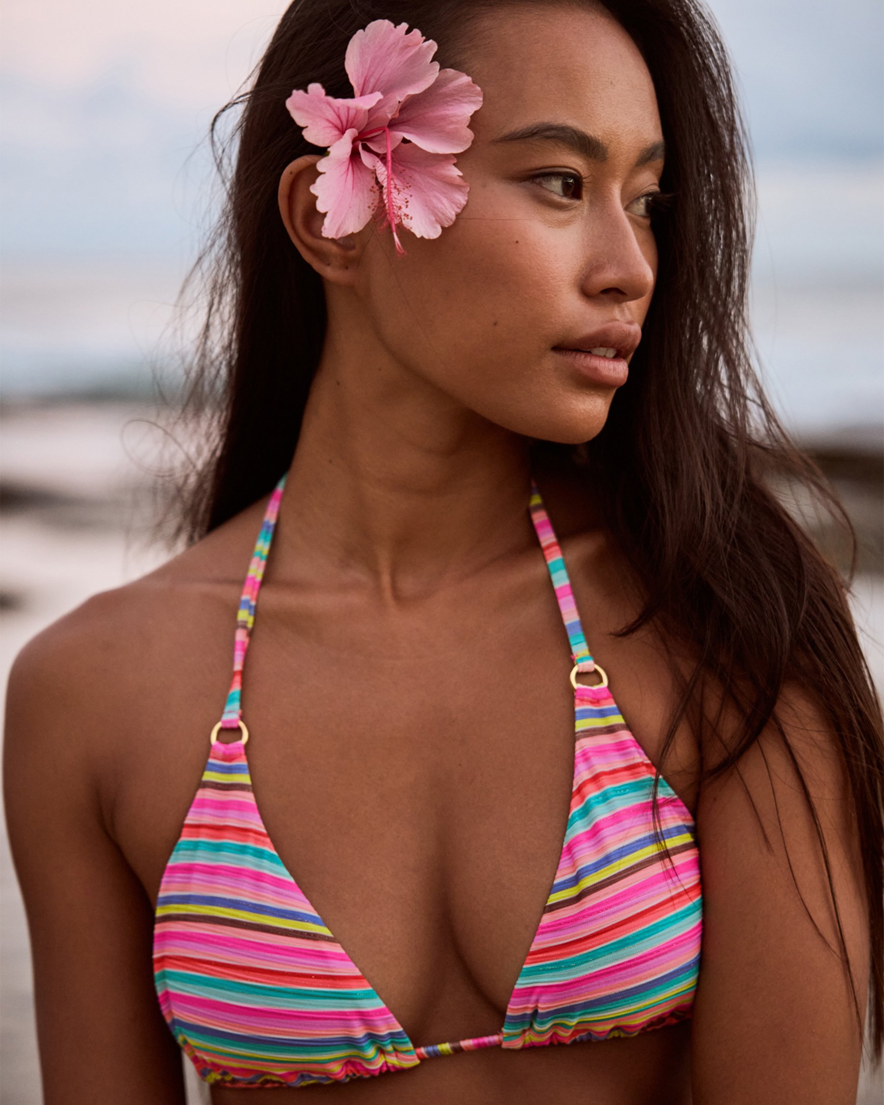 BODY GLOVE Shimmer Dita Triangle Bikini Top Multi 3968500 - View1