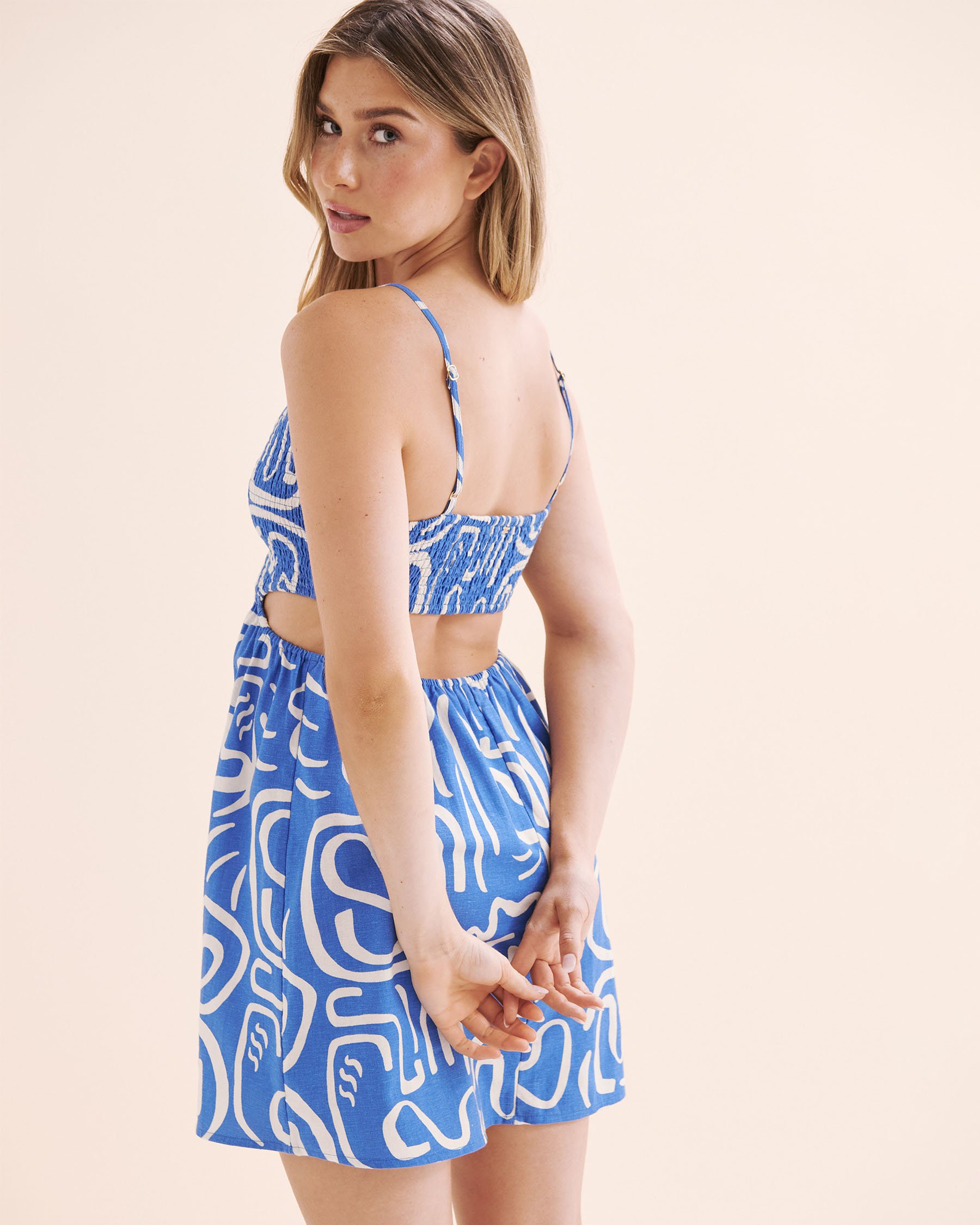 BILLABONG True Desire Mini Dress Blue 24B131510 - View2