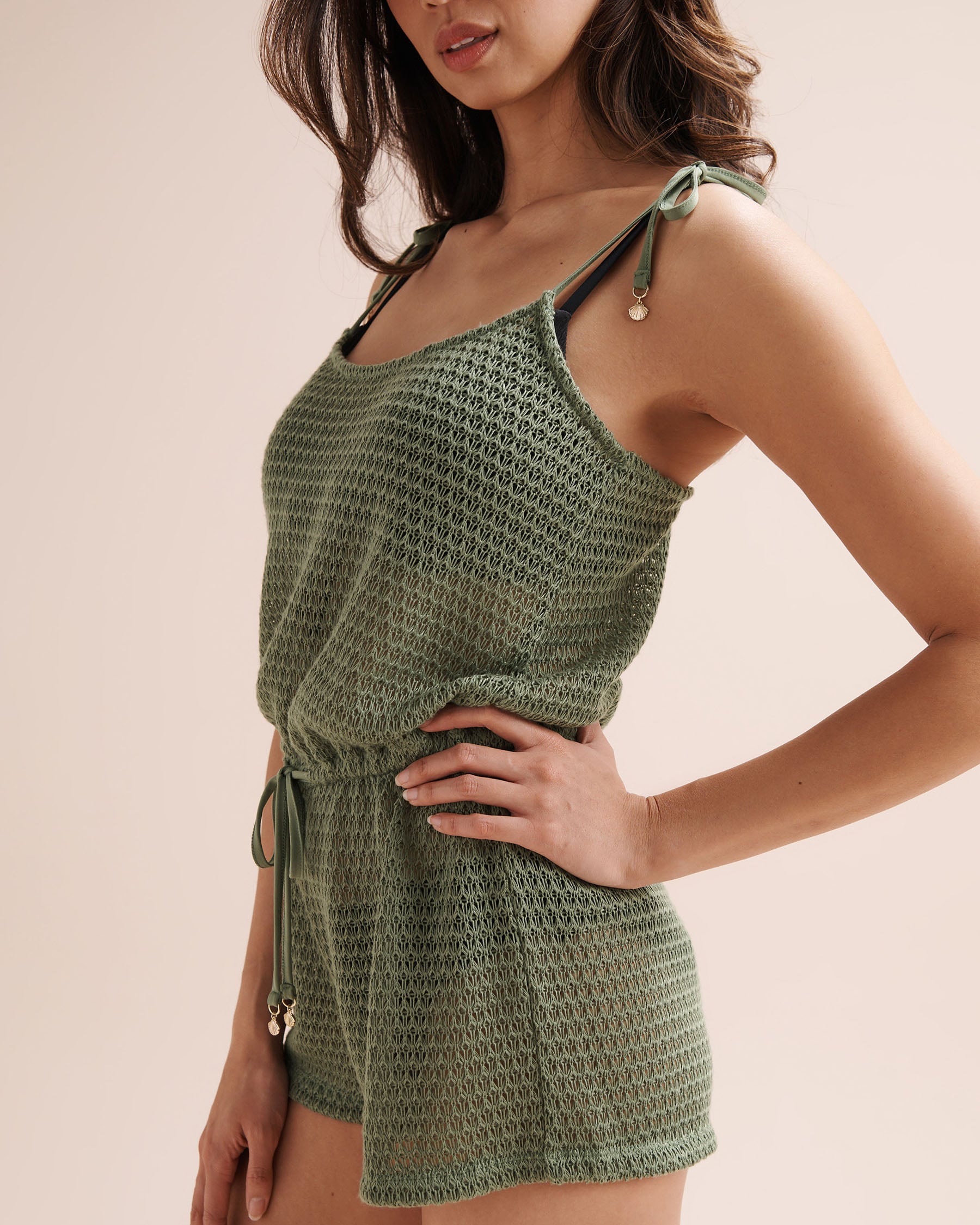 MY BIKINI STORY Crochet Romper Green 02300200 - View5