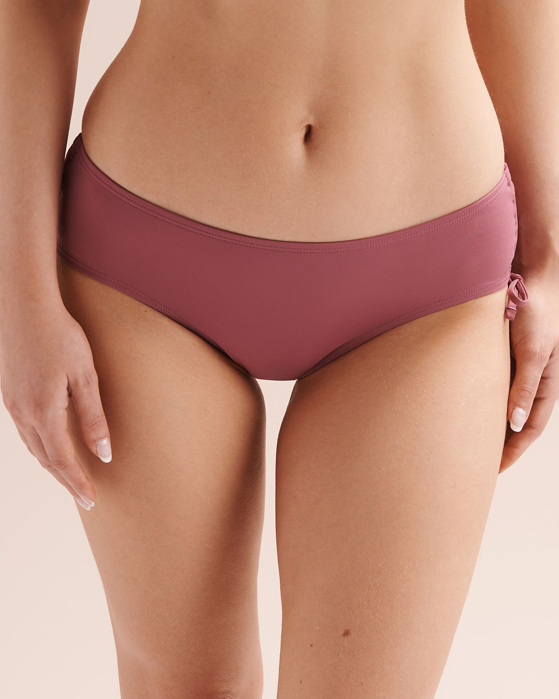 COSTA DEL REY Bas de bikini brésilien taille basse à nouer Rose aubépine 01300578 - Voir4