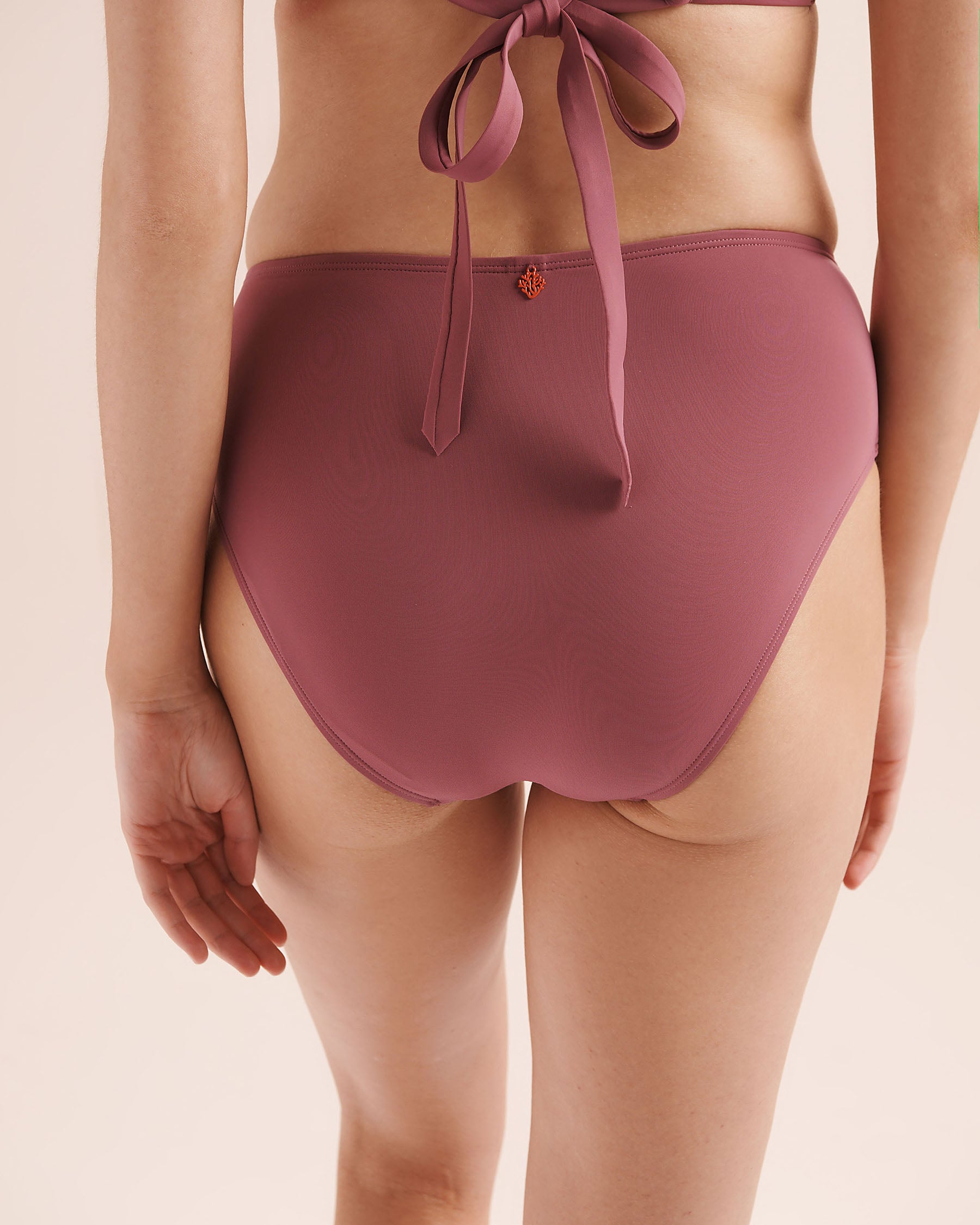 COSTA DEL REY Bas de bikini taille mi-haute repliée gainant Rose aubépine 01300579 - View2