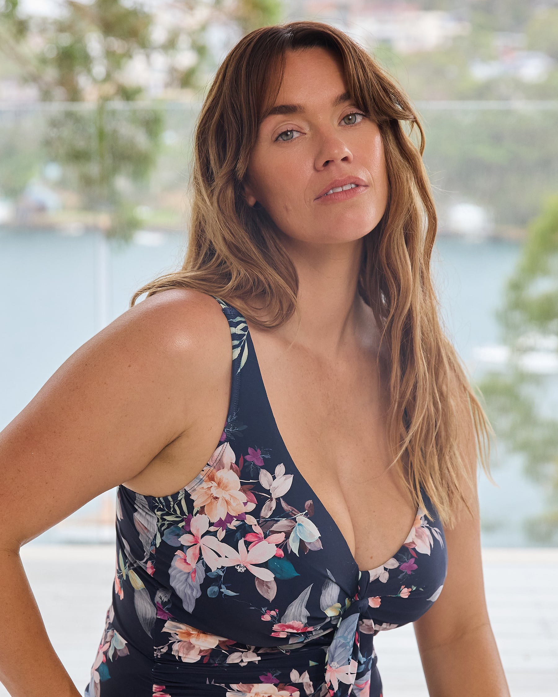 ARTESANDS AD Meloria Delacroix D-G One-Piece Swimsuit Navy Blue AT1720AM - View2