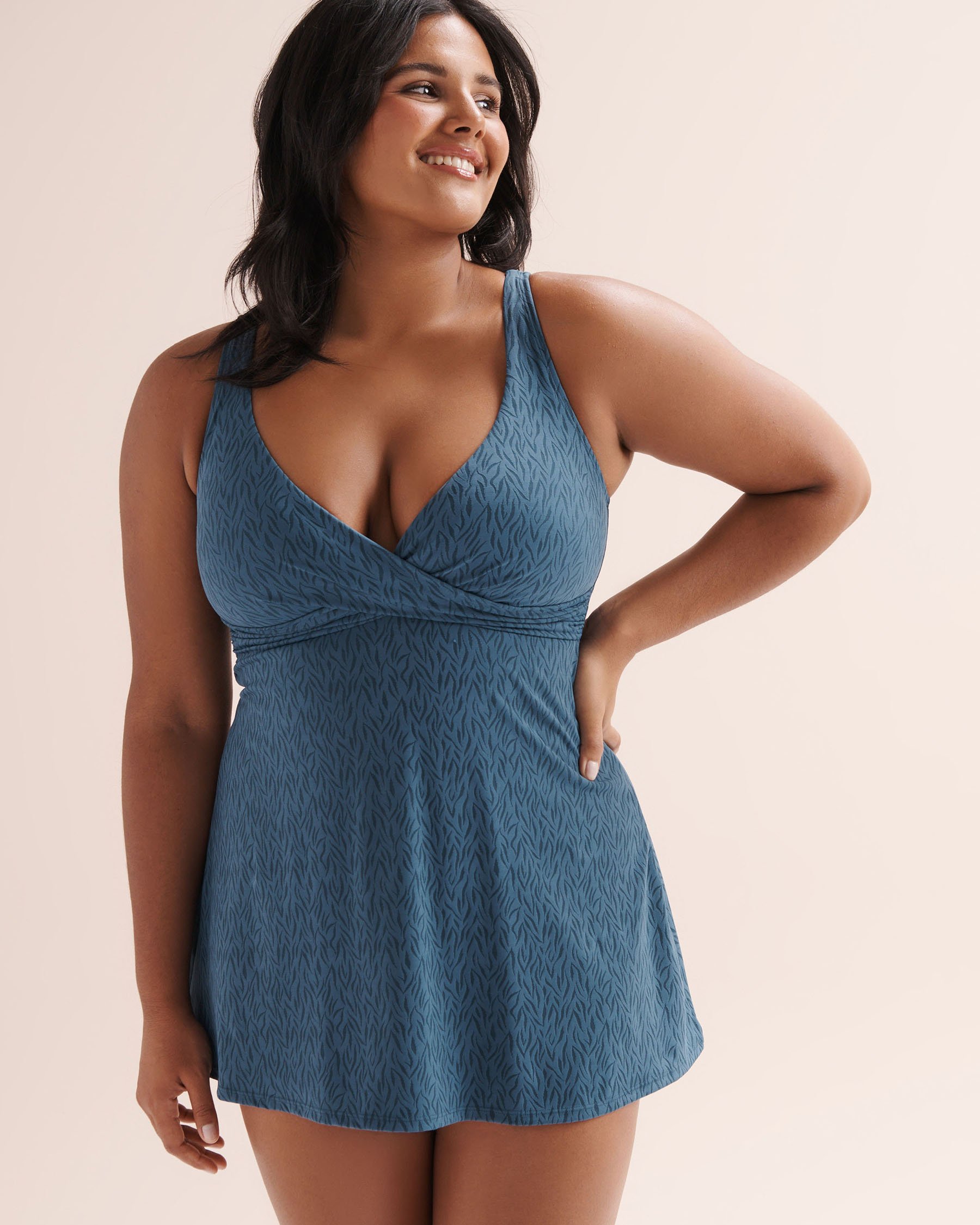 ARTESANDS Minque Delacroix D-G Cup Swimdress Dark Blue AT1723MQ - View1
