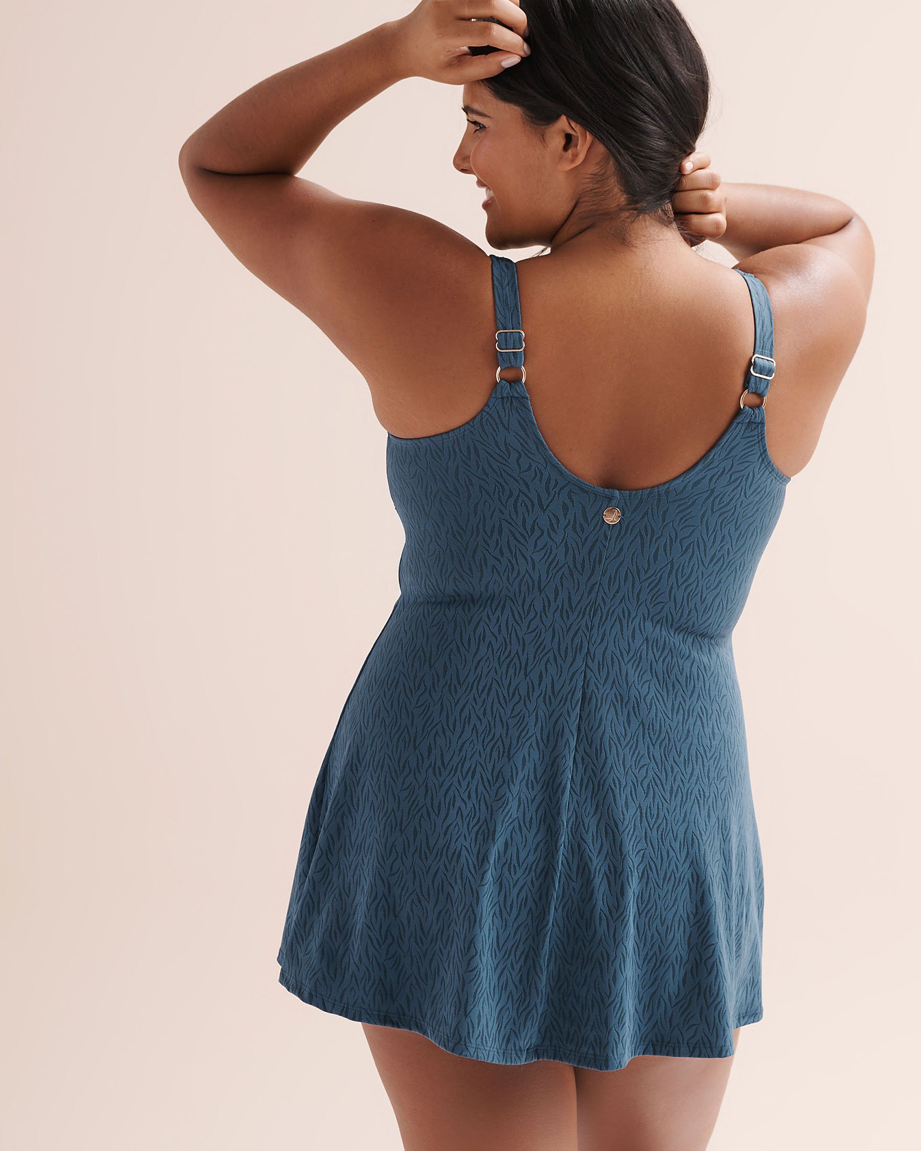 ARTESANDS Minque Delacroix D-G Cup Swimdress Dark Blue AT1723MQ - View2